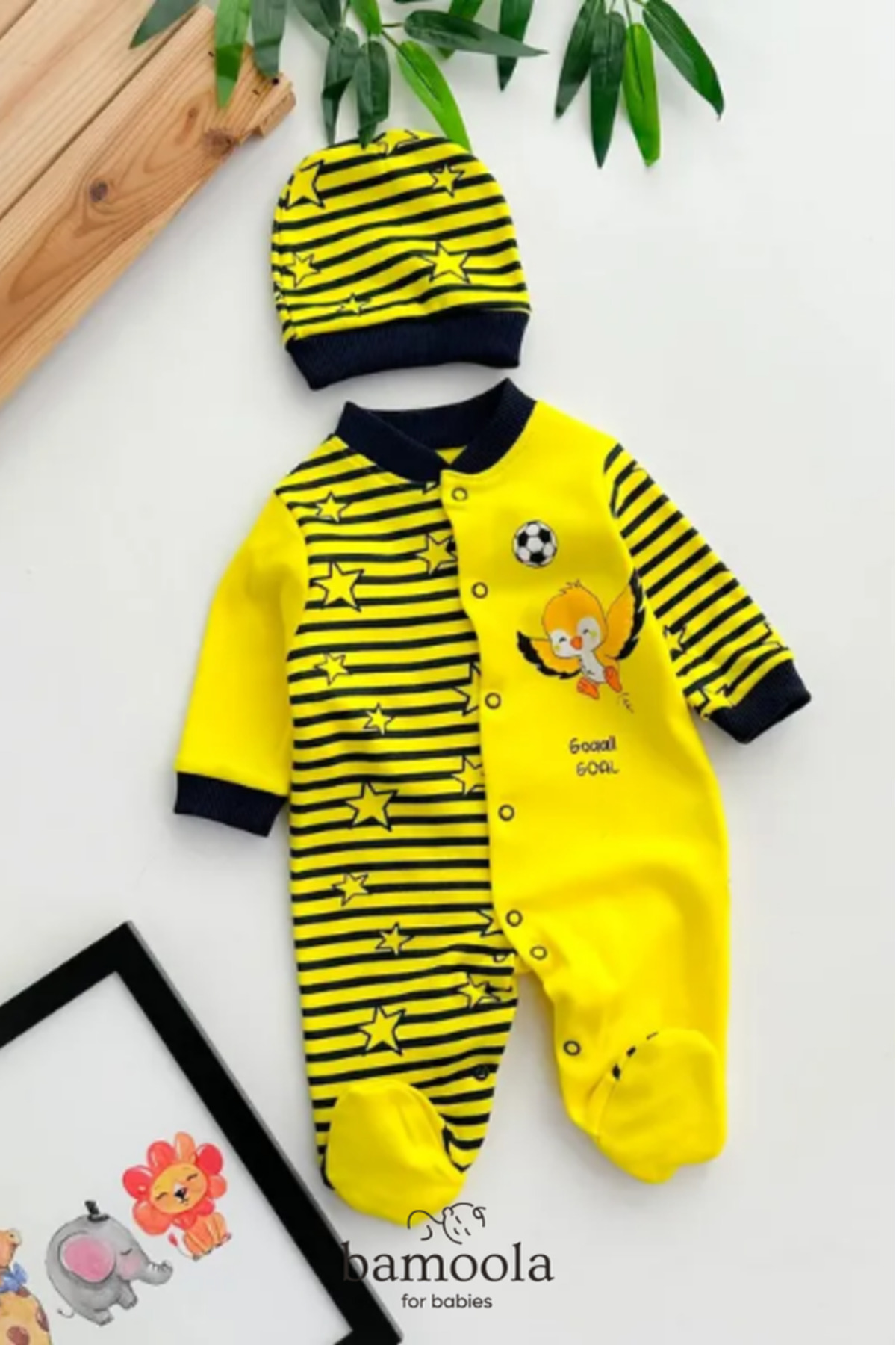 Bamoola Yenidoğan Bebek Tulum - Kanarya Fenerbahçe fotoğrafı 2 (önizleme)