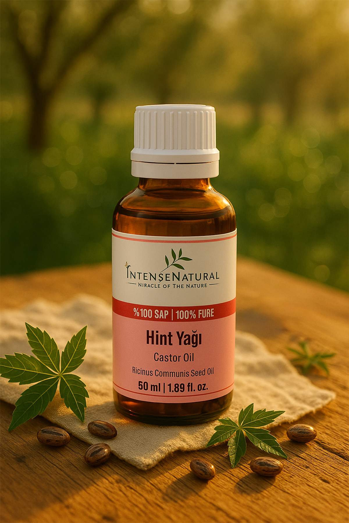 Hint Yağı Soğuk Sıkım 50 ml %100 Saf Ve Doğal Castor Oil — NTR-1002 — تصویر 7 از 8