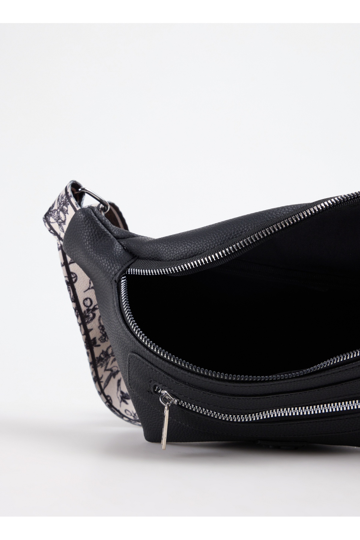 Fabrika Siyah Kadın Bel Çantası STRAP-DOVE görsel 4