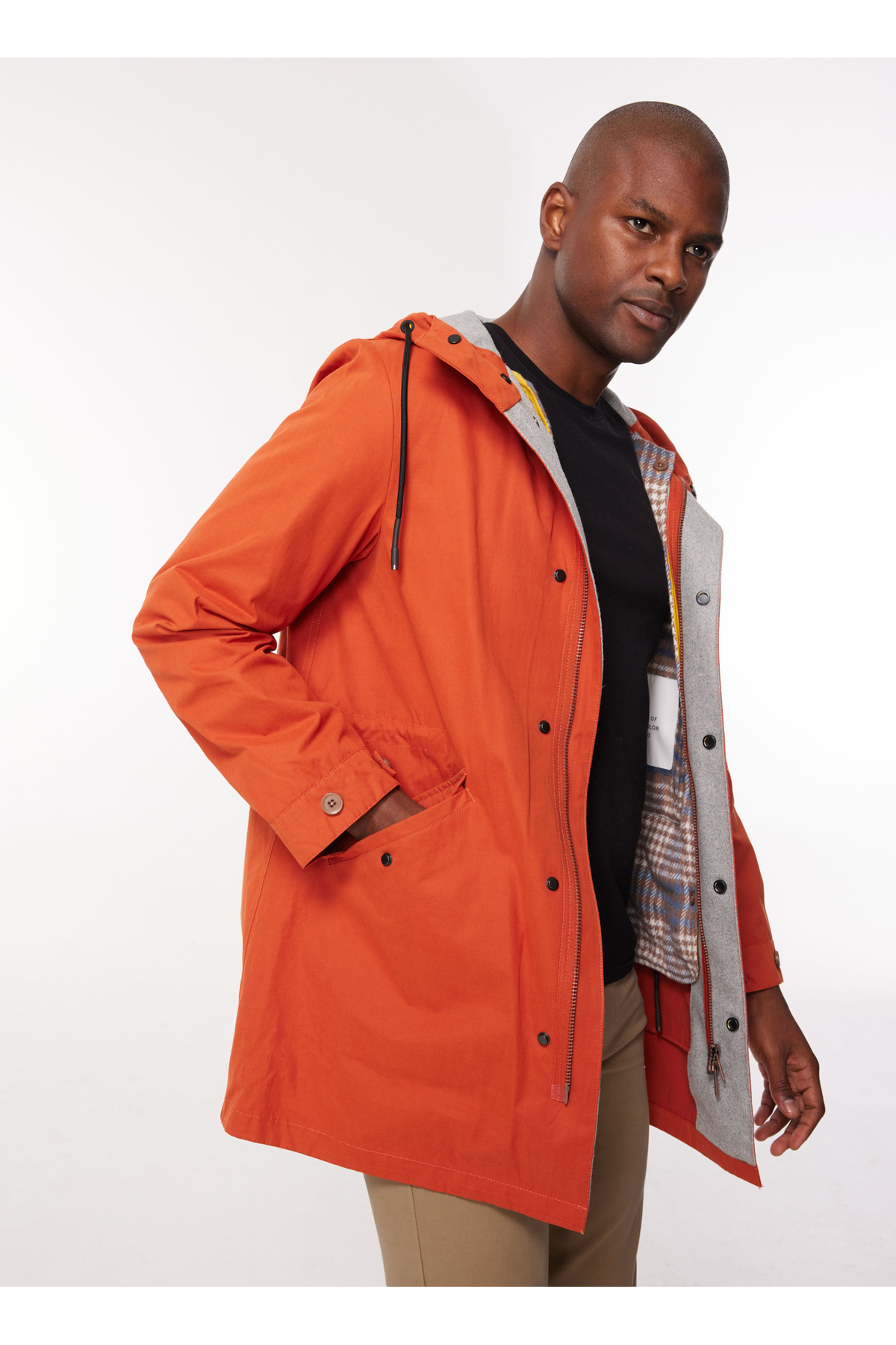 پالتو مردانه قرمز A273BASILE102GBC6252WX- سایز: S