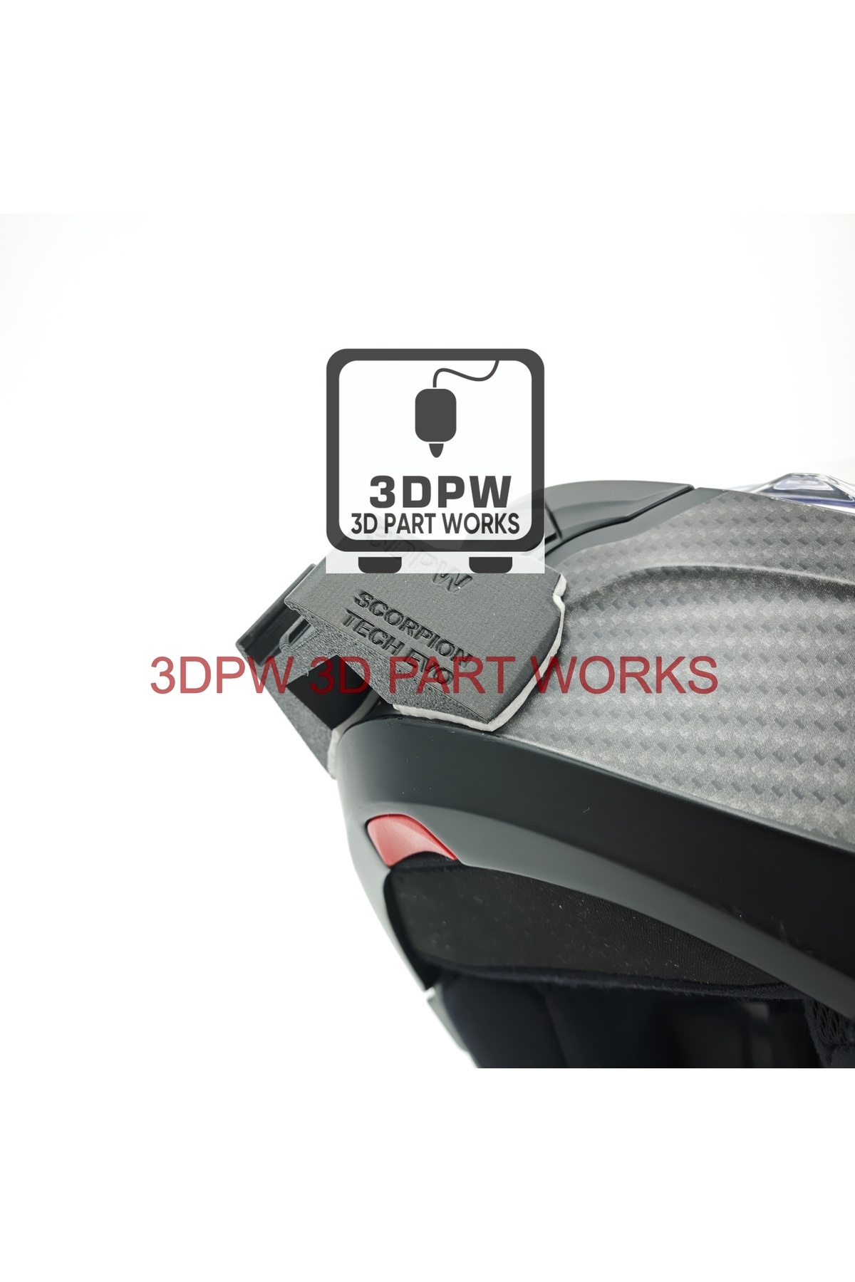3DPW 3D PART WORKS 3dpw Scorpion Exo Tech Evo Kask uyumlu Chin Mount Aksiyon Kamera Aksesuar Çene Bağlantısı