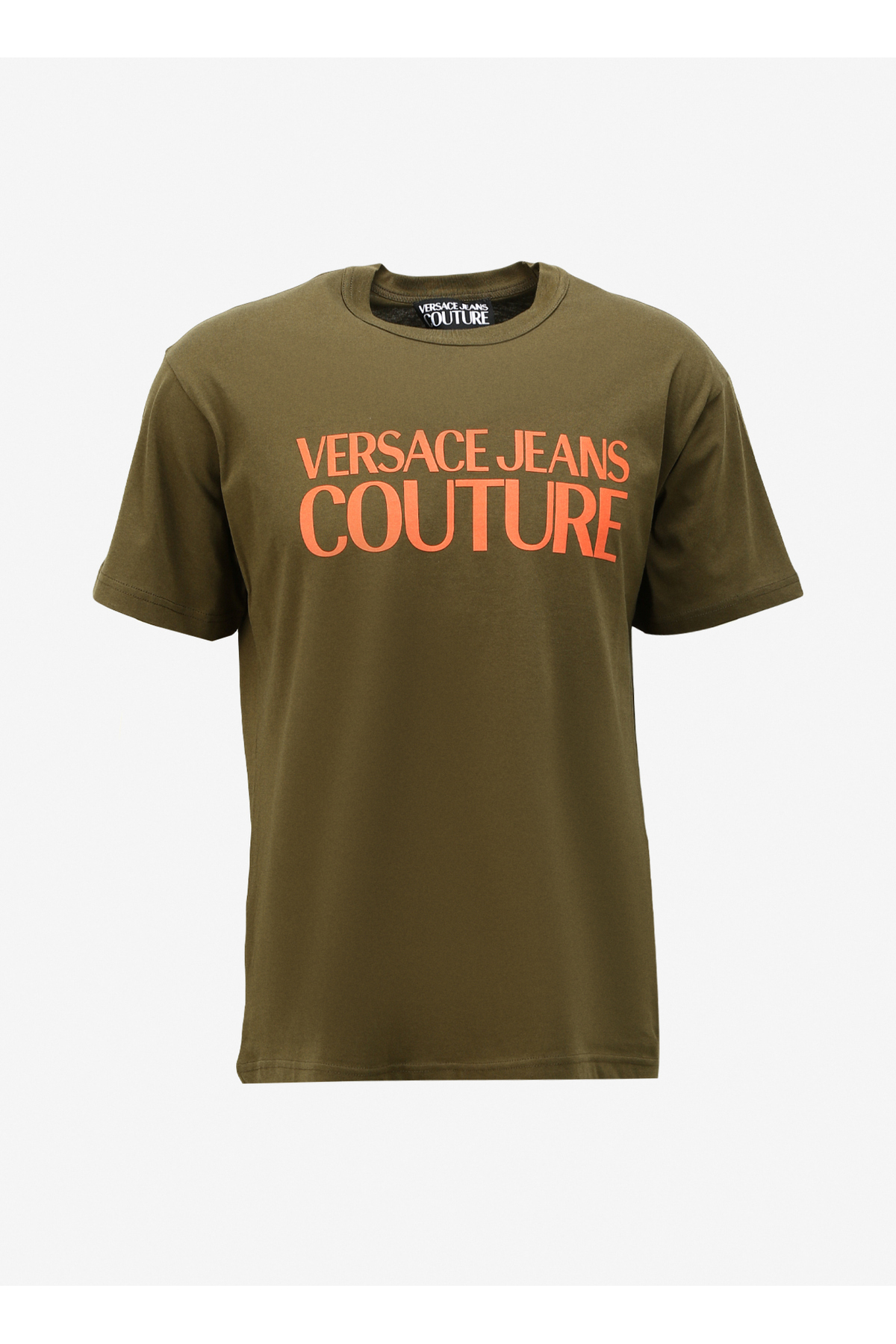 VERSACE JEANS COUTURE Bisiklet Yaka Haki Erkek T-Shirt