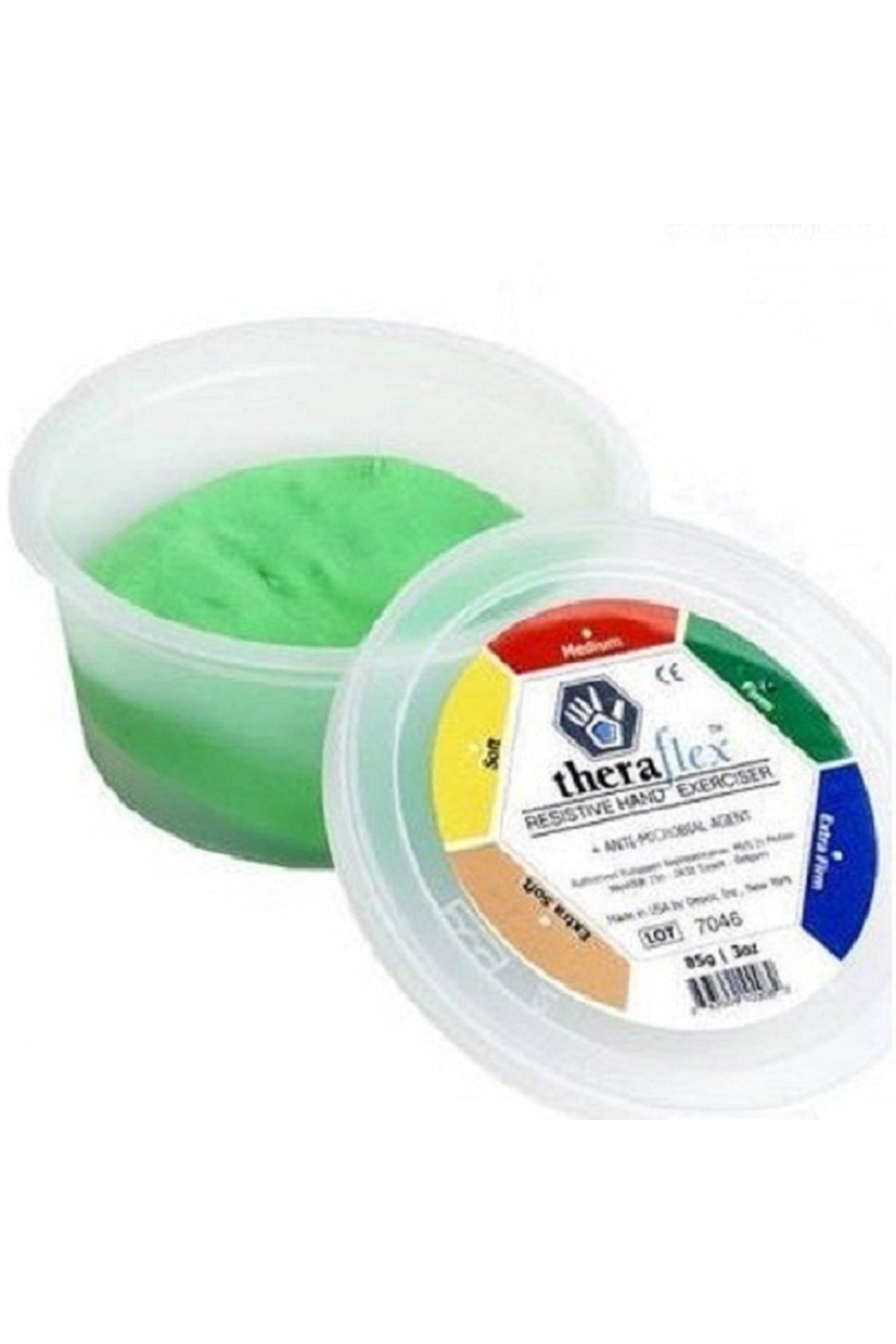 Oyun Terapi Market Theraflex El Egzersiz Hamuru Yeşil Orta-sıkı 85 gr