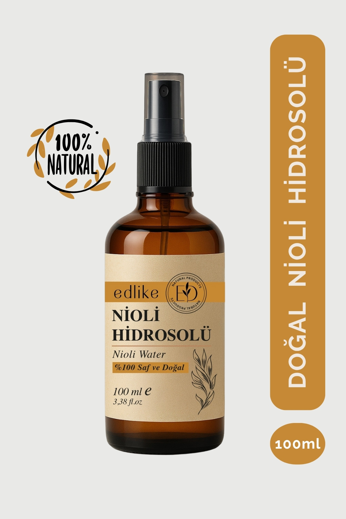 EDLIKE Niaouli Suyu Cilt Toniği İntim Bakım ve Kötü Koku Önleyici %100 Saf Ve Doğal Hidrosol 100 ml