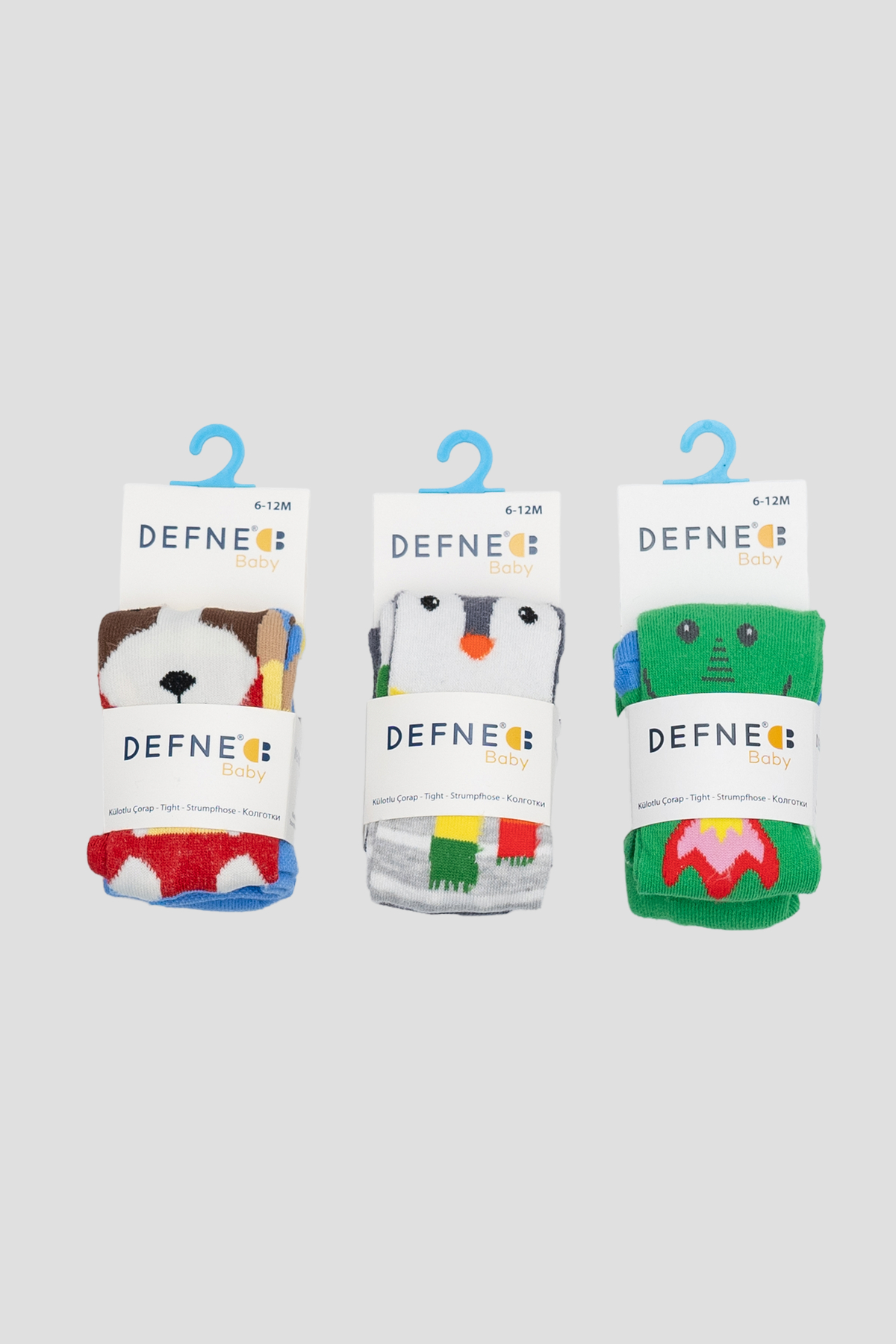 Defne Baby 3’lü Hayvan Desenli Pamuklu Erkek Bebek Külotlu Çorap fotoğrafı 4 (önizleme)