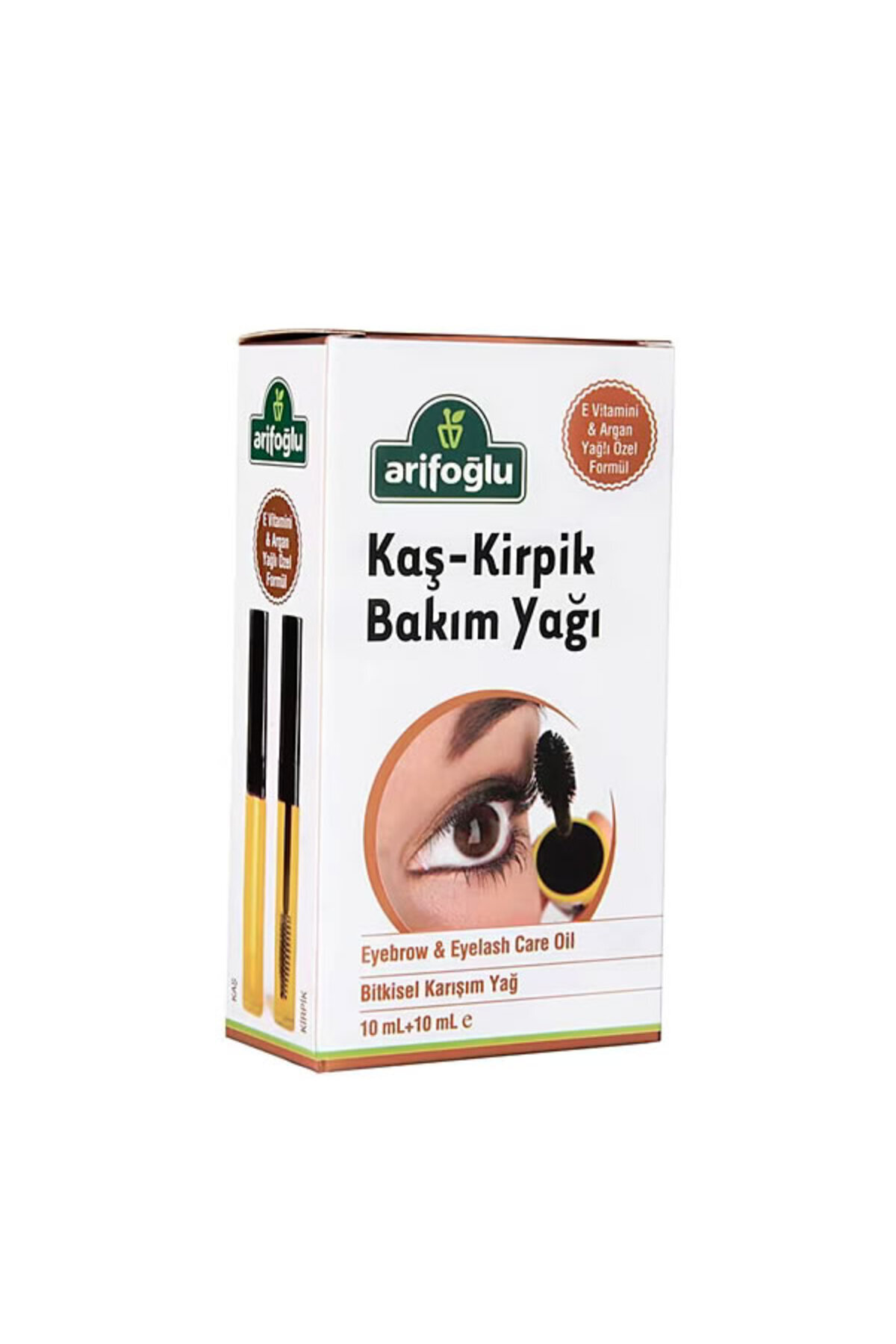 Arifoğlu Kaş Kirpik Bakım Yağı 20 ml Organik Argan Yağlı & Doğal E Vitaminli