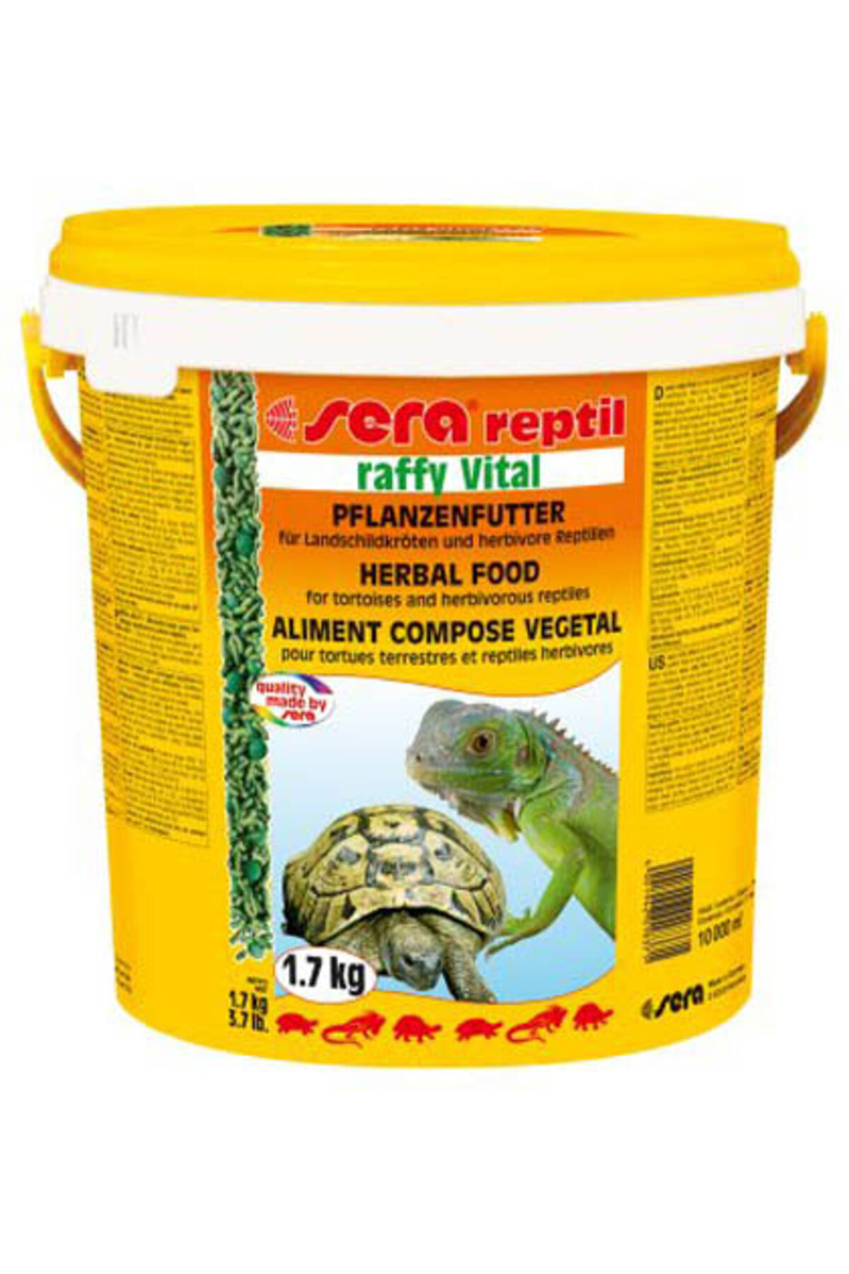 SERA Raffy P 10 Lt 2 KG Sürüngen Yemi SKT:10/2027 Kaplumbağa Yemi