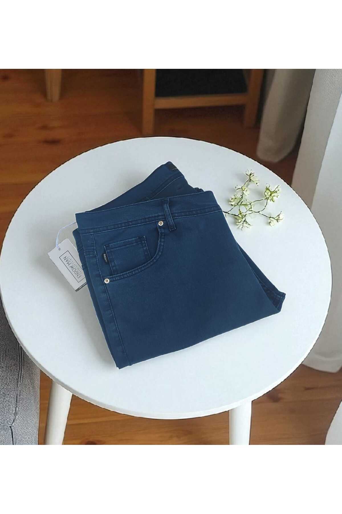 Endow jeans Battal Büyük BEDEN%100 Pamuk, Licra Erkek Kot Pantolon (orijinal Üst Kalite ÜRÜN)56,58,60,62,64 Bed. görsel 6