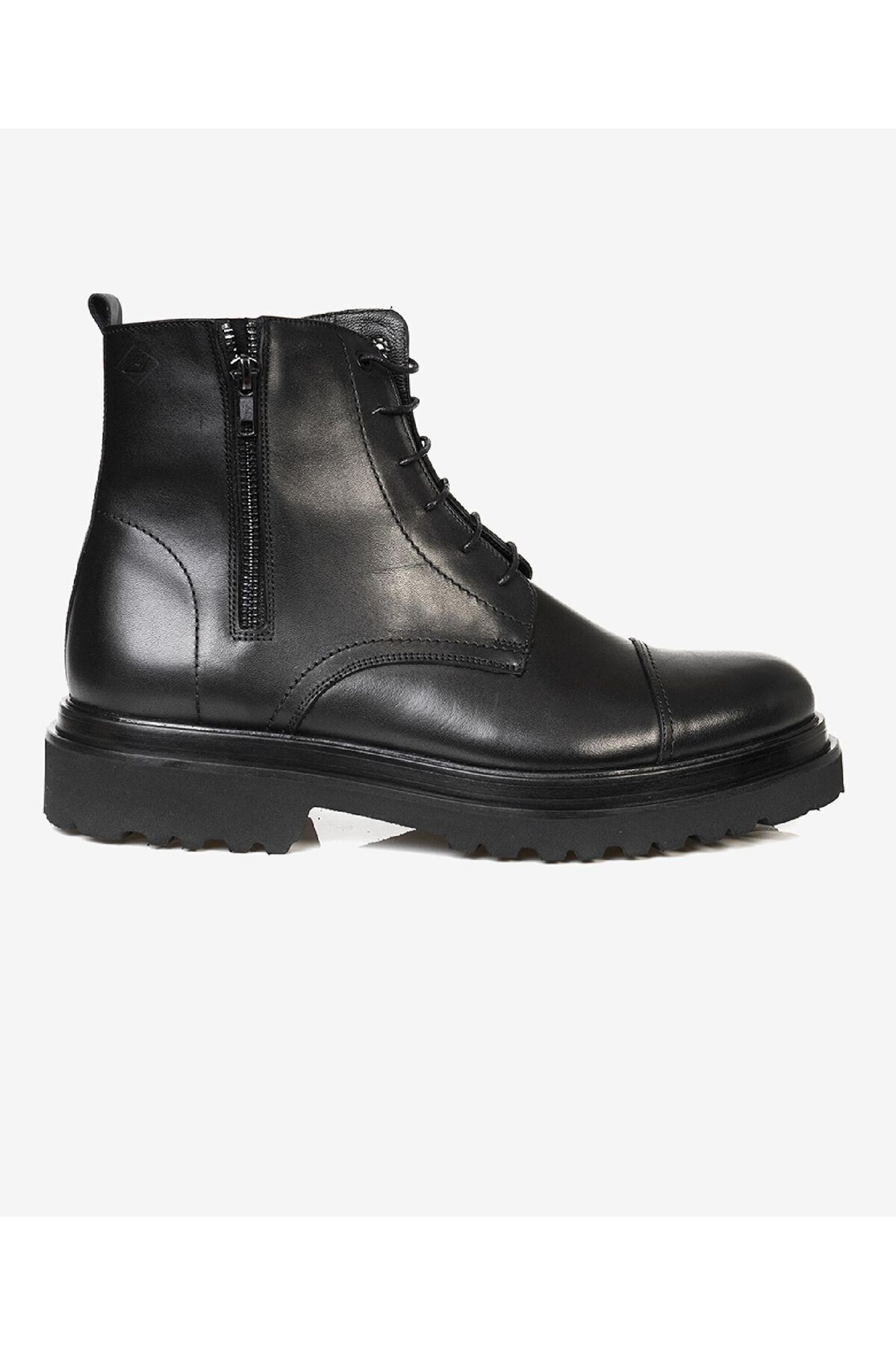 گریدر چکمه مردانه چرم اصل مشکی 3K1UB75139