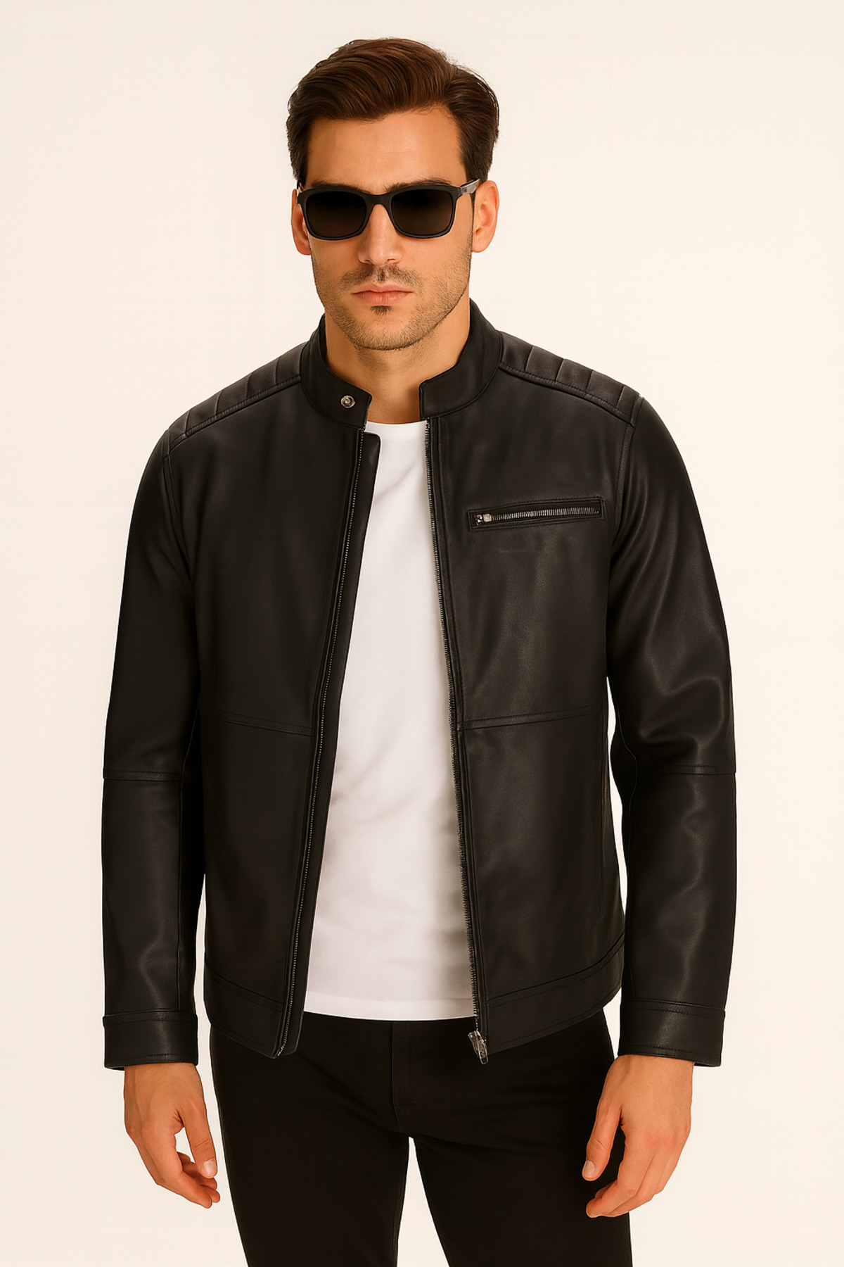 جک اند جونز JJEDYLAN PU BIKER JACKET NOOS