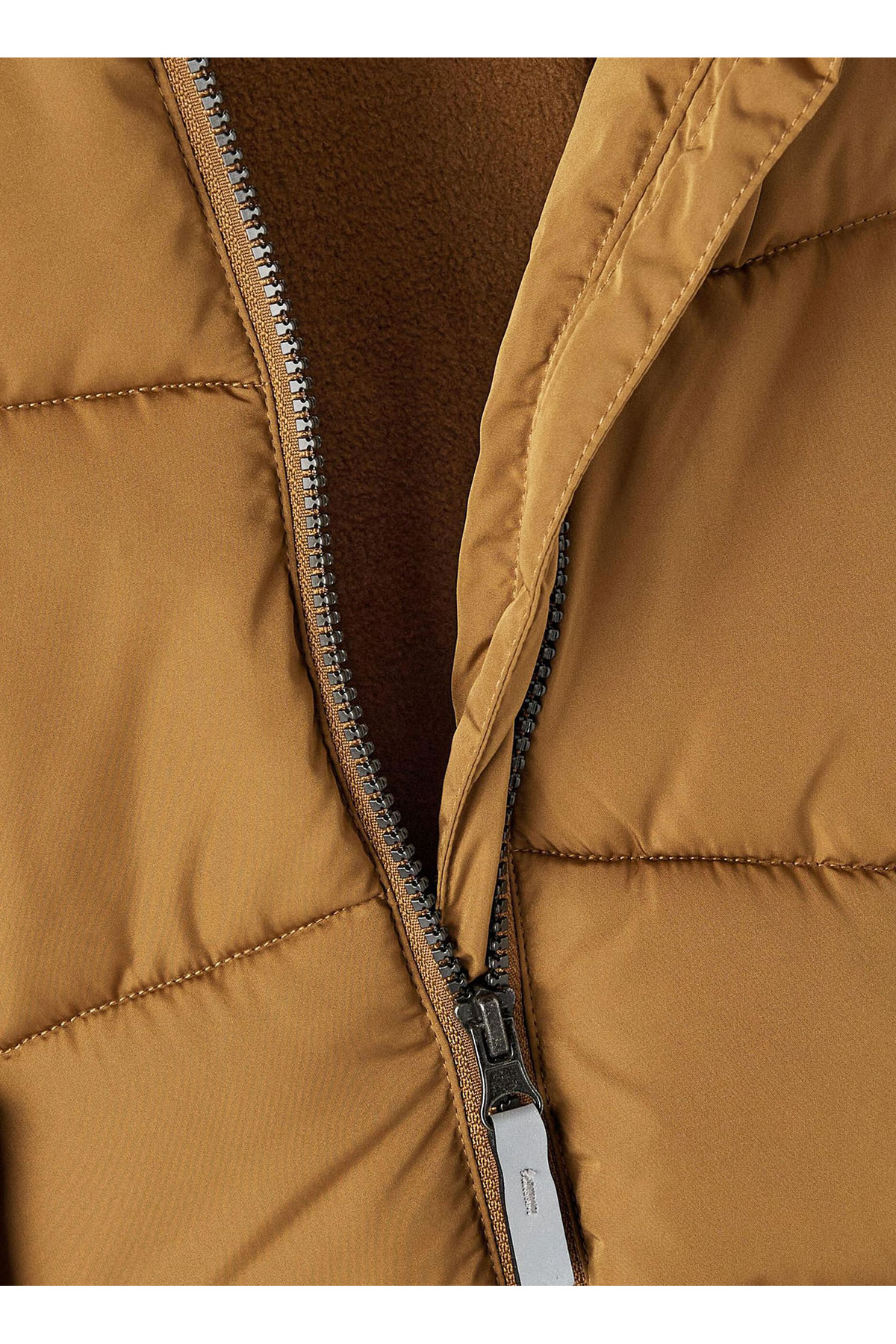 name it Kahve Erkek Bebek Kapüşonlu Normal Bel Kürklü Mont NMMMATHEW JACKET2 fotoğrafı 4 (önizleme)