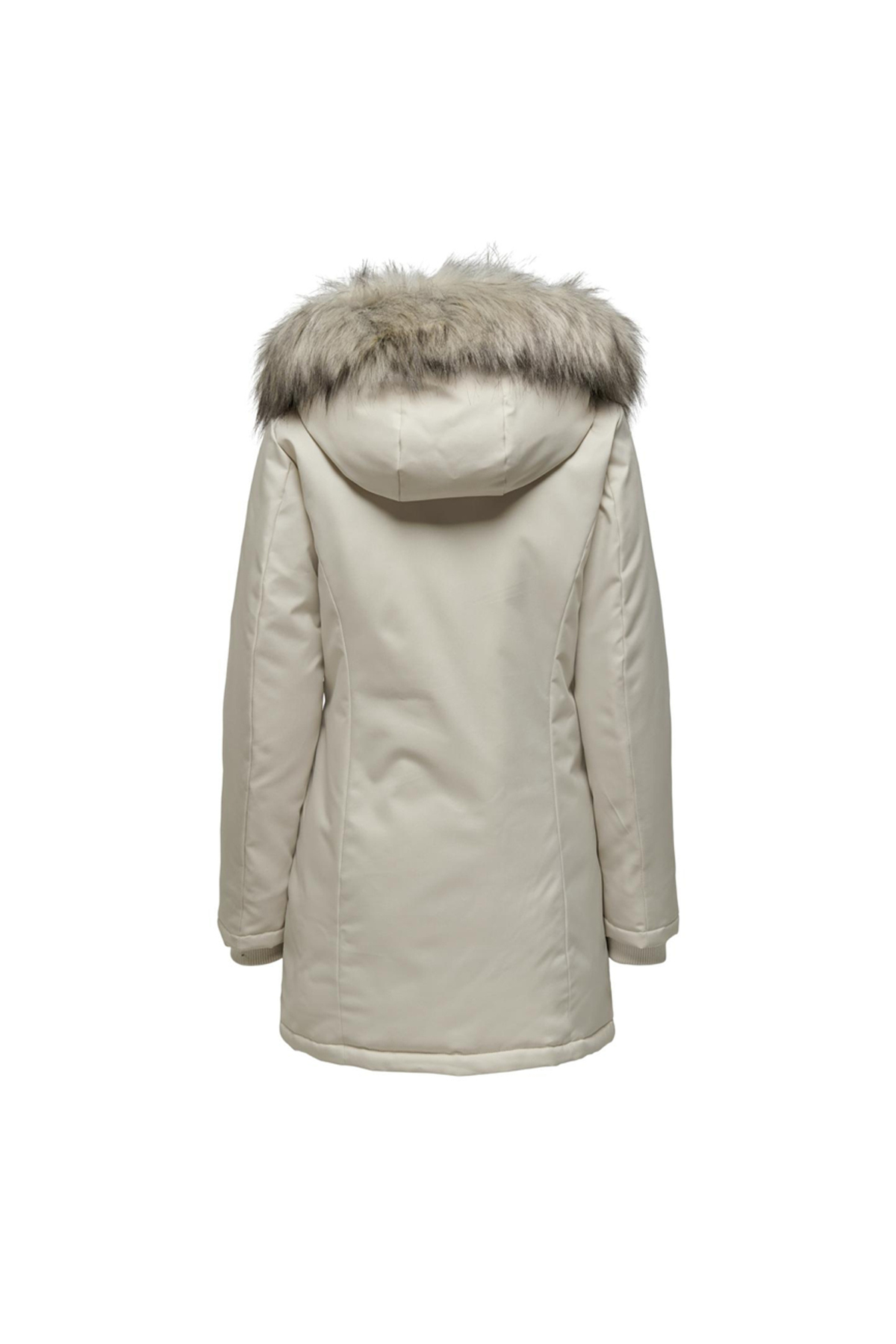 ONLY Krem Kadın Kaban ONLNEWKATY PARKA CC OTW görsel 4