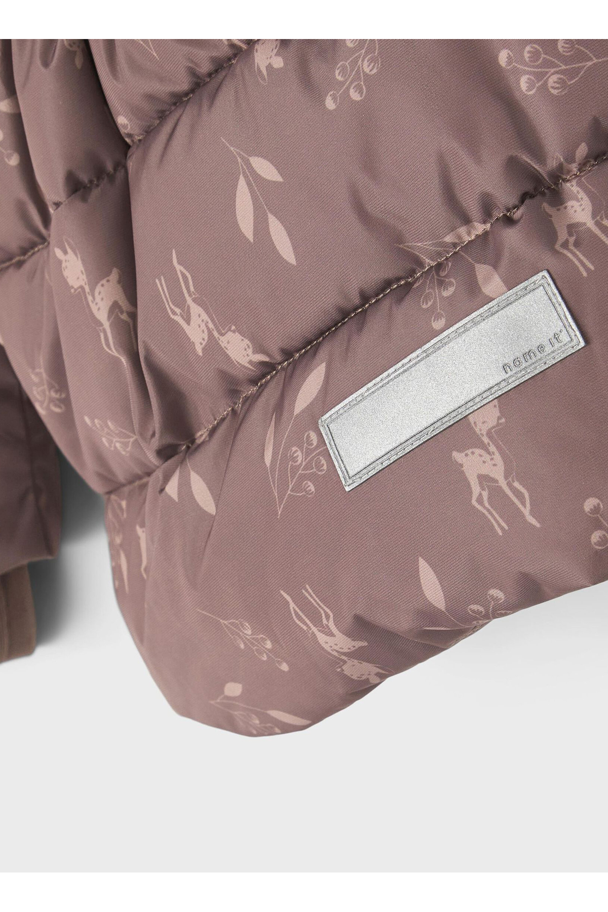 name it Kahve Bebek Mont NMFMEDOW03 JACKET LEAVES FO fotoğrafı 5 (önizleme)