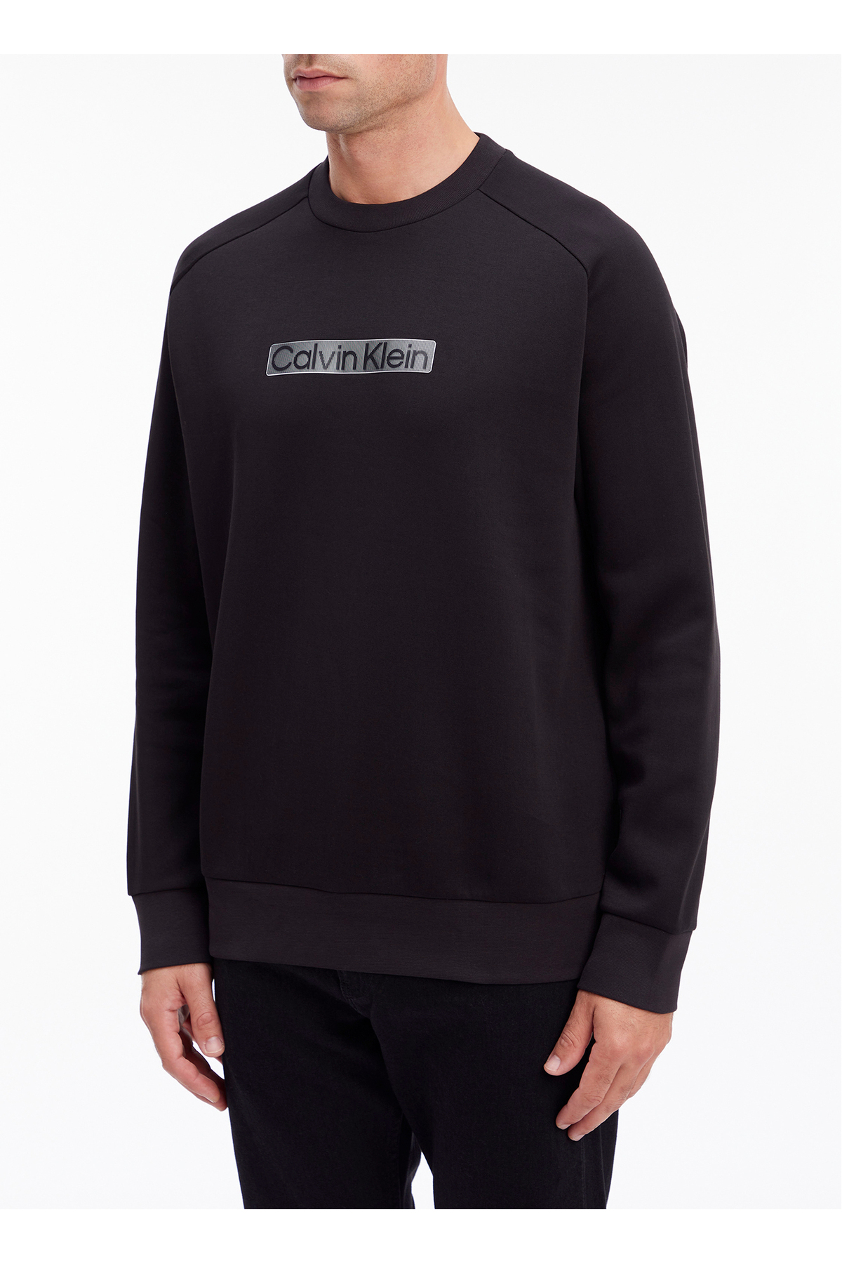 کلوین کلاین سویشرت مردانه یقه گرد مشکی K10K111506BEH