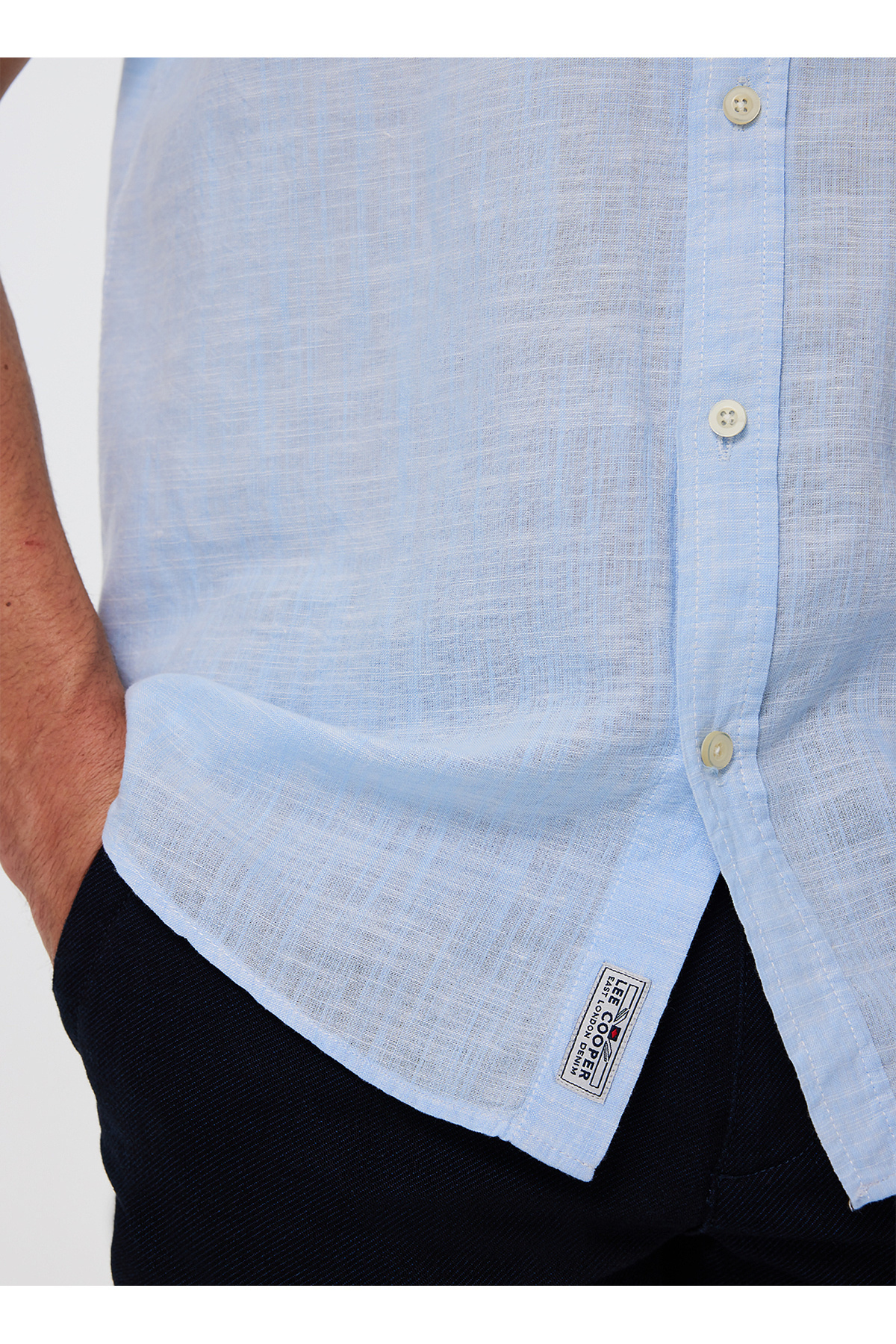پیراهن مردانه راسته آستین کوتاه | لی کوپر Lee Cooper 5003008770 - تصویر 4