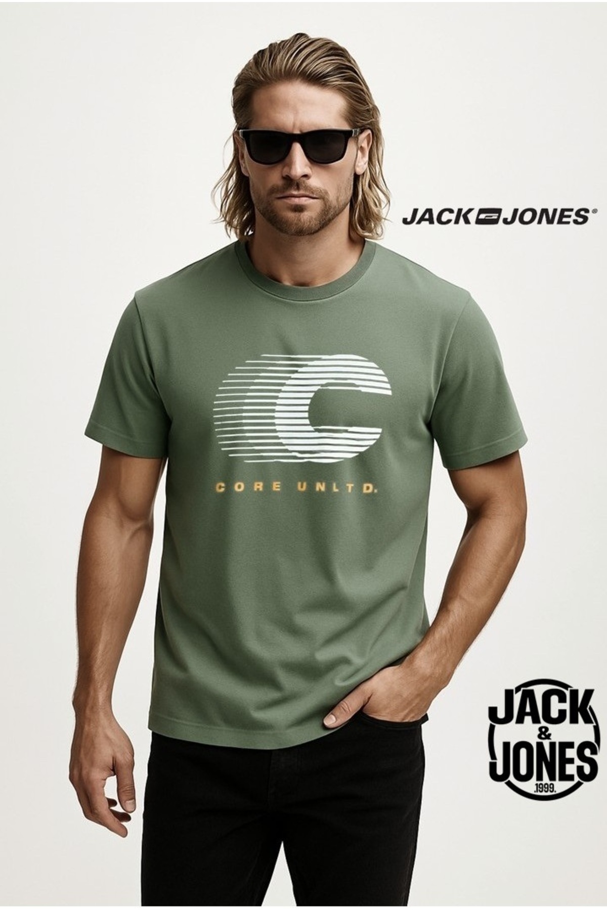 جک اند جونز JCOVIBRANT TEE SS CREW NECK STYD AW24