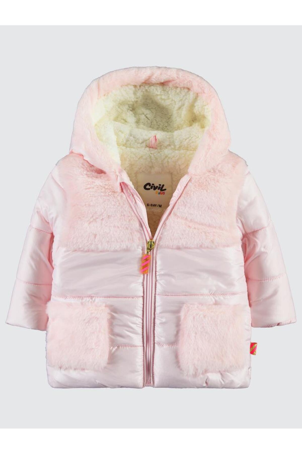 Civil Baby Roba Ve Cepleri Kürklü 6-18 Ay Mont - Pembe 18-24 Ay fotoğrafı 5 (önizleme)