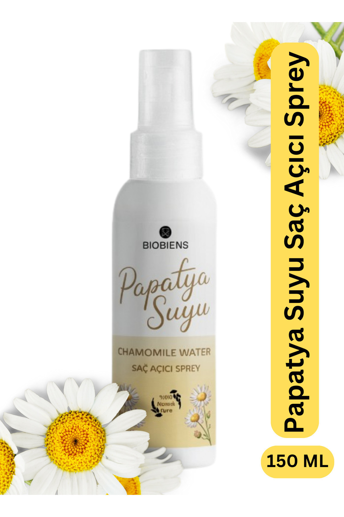 Biobiens Papatya Suyu Saç Açıcı Sprey 150 ml