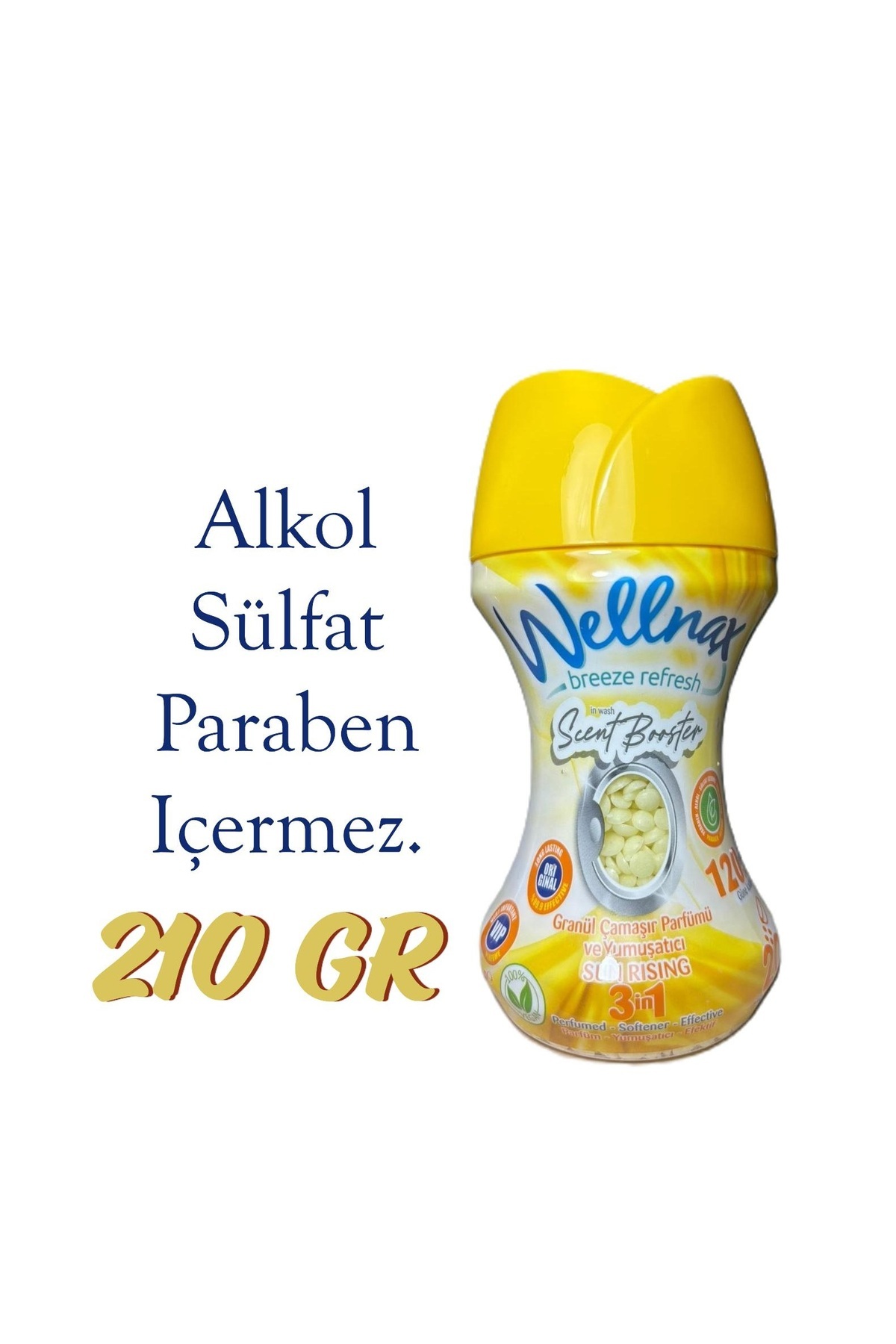 Wellnax breeze refresh GRANÜL ÇAMAŞIR PARFÜMÜ VE YUMUŞATICISI - Sun Rising 210 gram 20 yıkama (1 adet)