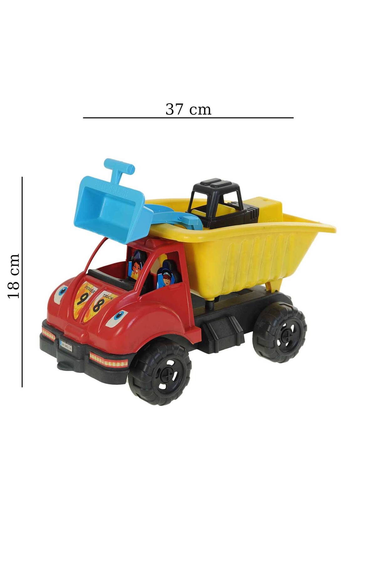 İmamoğlu Oyuncak Sürtmeli Kamyon Ve Dozer Büyük Boy 42 Cm fotoğrafı 2 (önizleme)