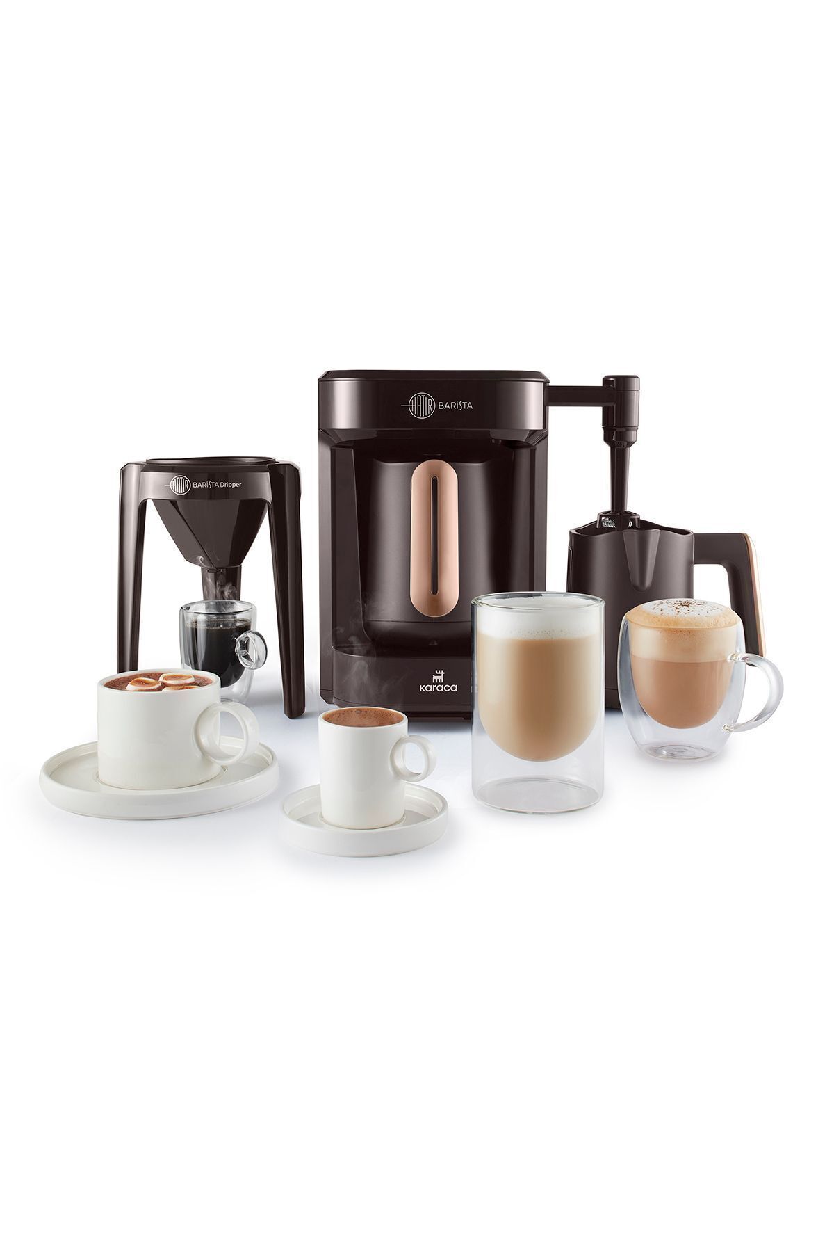 Karaca Hatır Barista Türk Kahve Makinesi Walnut Brown