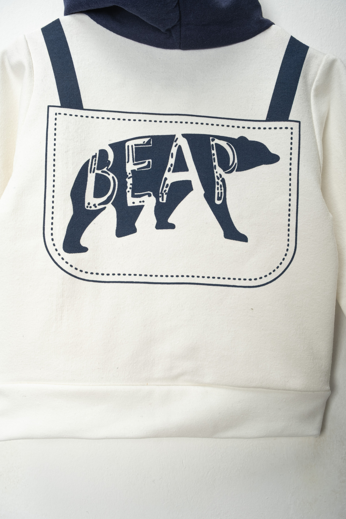 Pırlanta baby Çocuk Takımı Erkek Kulaklı Kapüşonlu Ayı Desenli Pamuklu 2 Parça fotoğrafı 4 (önizleme)