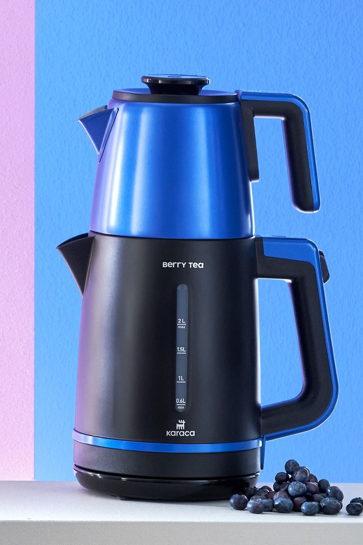 Karaca Berry Tea Xl 2in1 Çelik Demlikli Çay Makinesi Ve Kettle