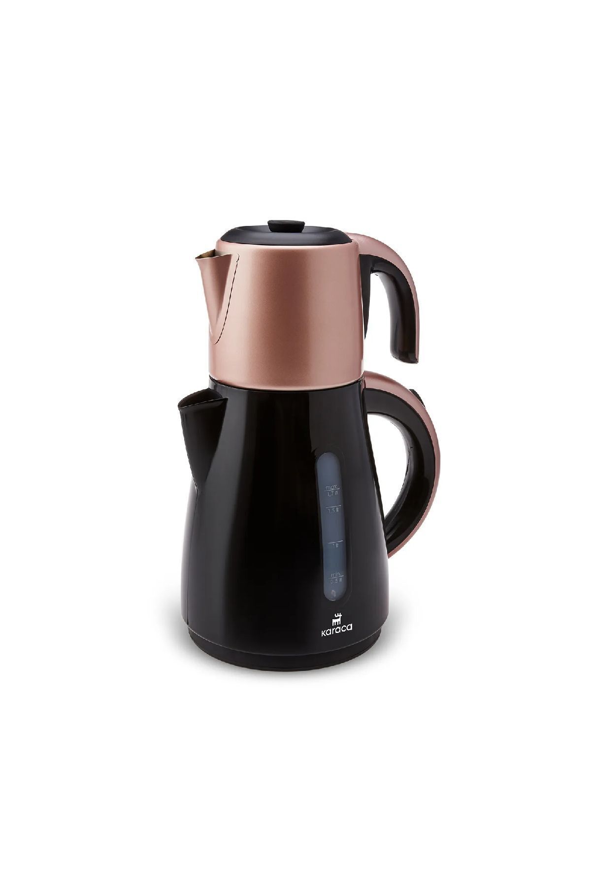 Karaca Daystar Çelik Demlikli 2 In 1 Çay Makinesi Ve Su Isıtıcı Kettle Rosegold