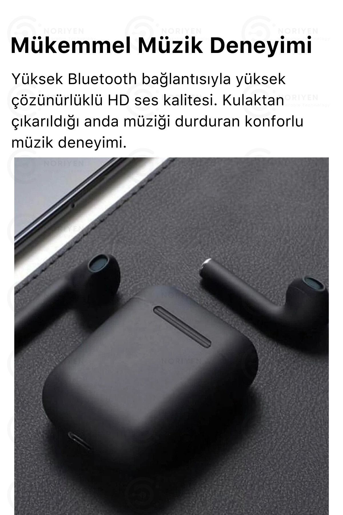 Premium Serisi White 2 Model IOS Android Uyumlu Aktif Gürültü Engelleme Kablosuz Bluetooth Kulaklık