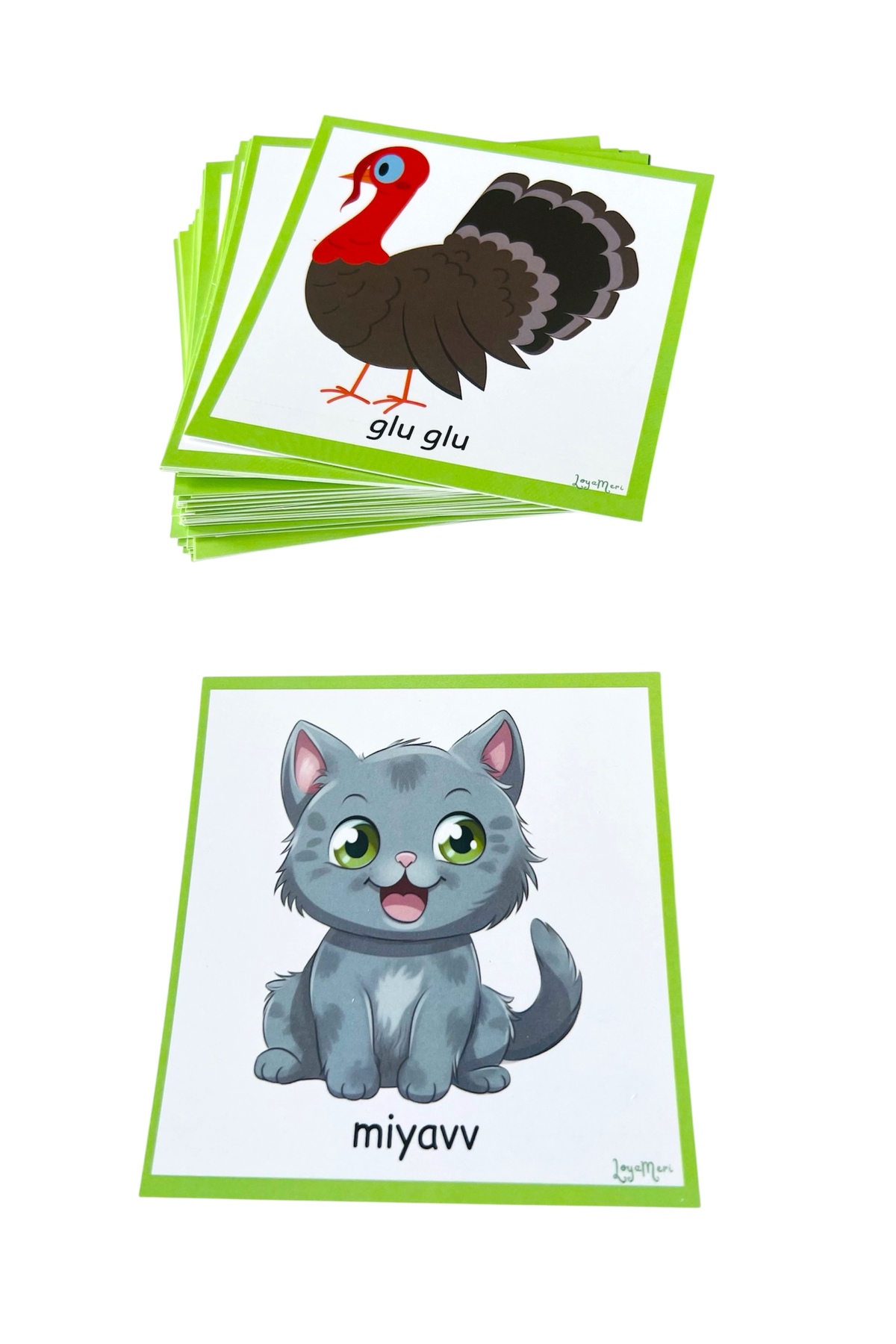 Loyameri Kidsshop YANSIMA SES KARTLARI 54 KART/ OKULÖNCESİ/ÖZEL EĞİTİM/DİL KONUŞMA fotoğrafı 2 (önizleme)