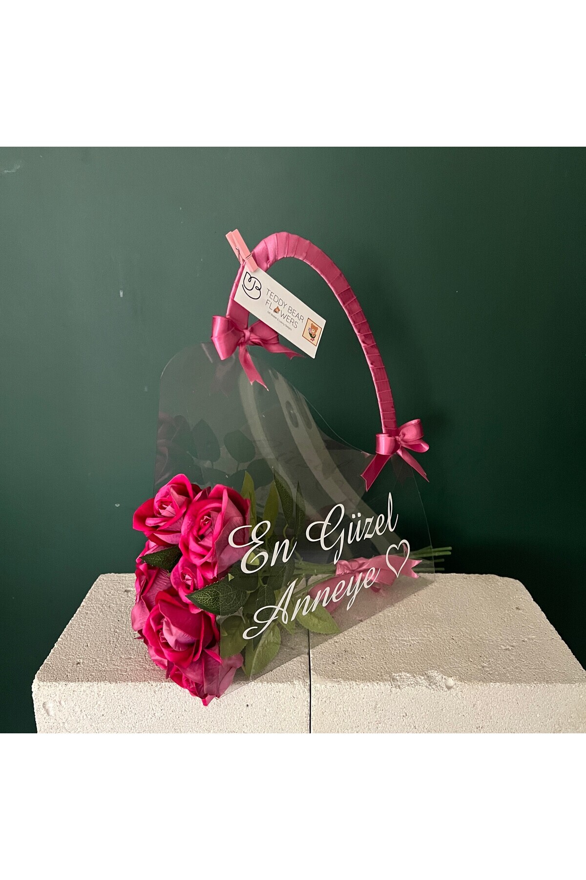 u&b teddy bear flowers Yenidoğan Kız Bebek Hediye Balon Kutusu & Anne Set fotoğrafı 3 (önizleme)