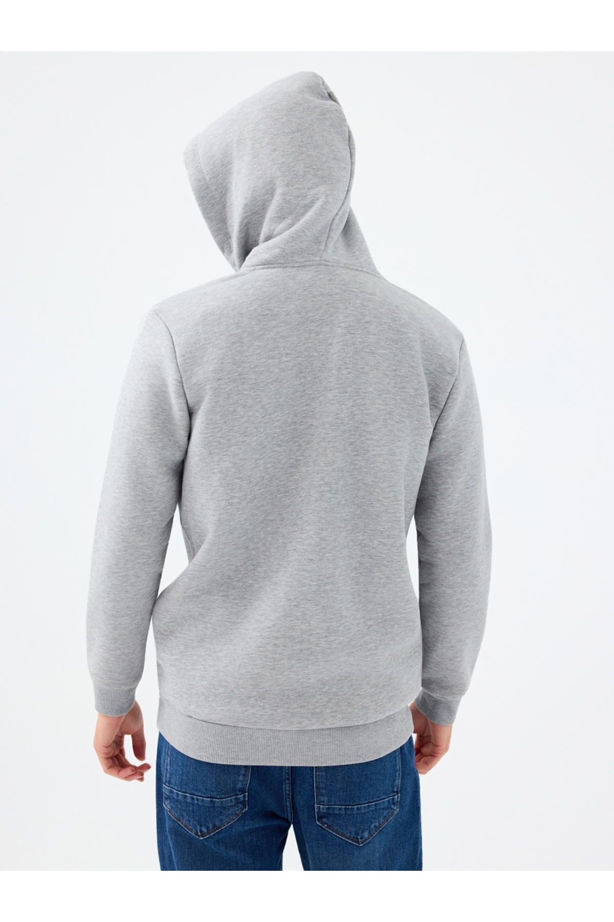 Regular Fit Erkek Sweatshirt — خاکستری LF2041221_Q1.V1 — تصویر 3 از 5