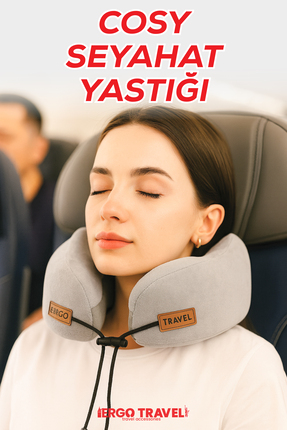 Viscofoam Cosy Ortopedik Seyahat Yastığı Visco Boyun Destekli Seyahat Yastığı...