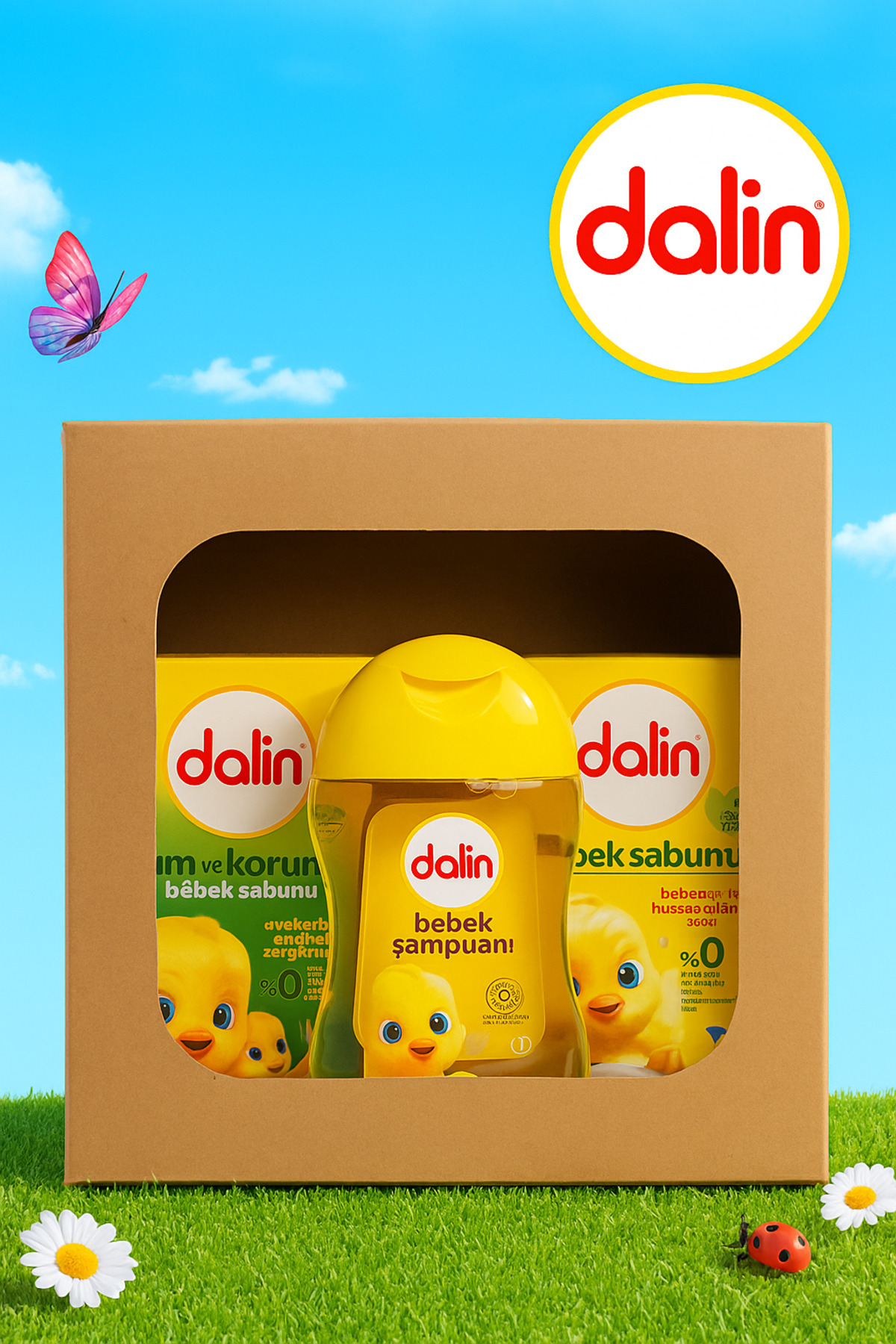 Dalin şampuan 100 ml 2 adet bıcıbıcı sabun yenidoğan bebek bakım seti fotoğrafı 2 (önizleme)