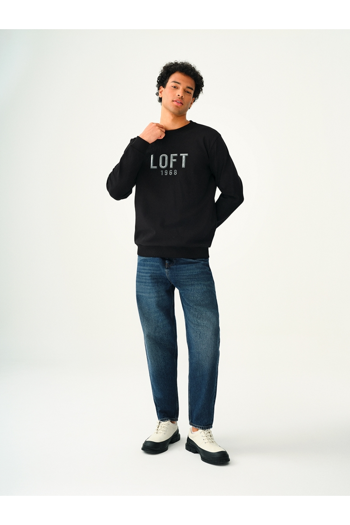 Erkek Sweatshirt Siyah Lf2037395 — مشکی LF2037395_Q1.V1 — تصویر 2 از 5