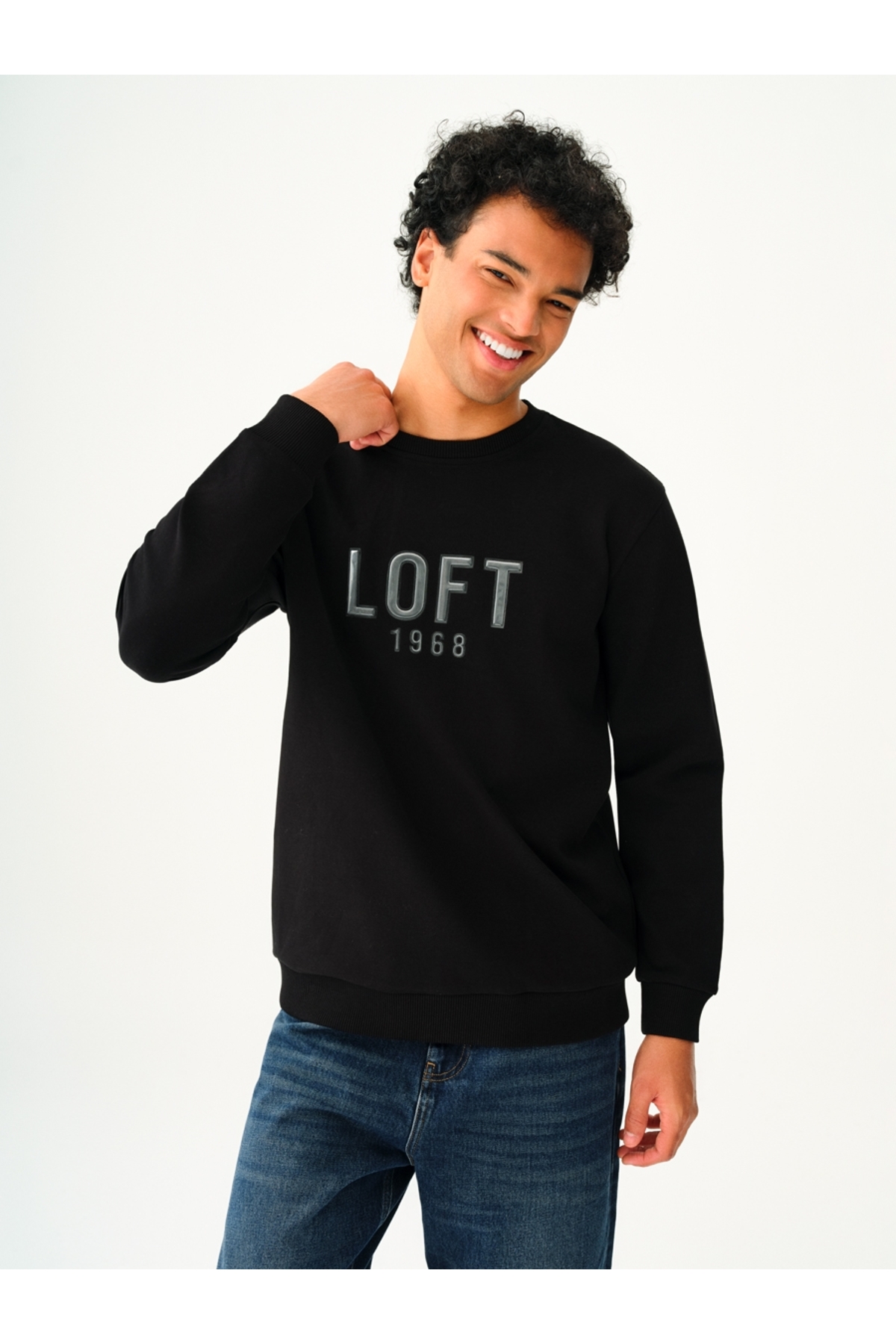 Loft Erkek Sweatshirt Siyah Lf2037395 — مشکی LF2037395_Q1.V1