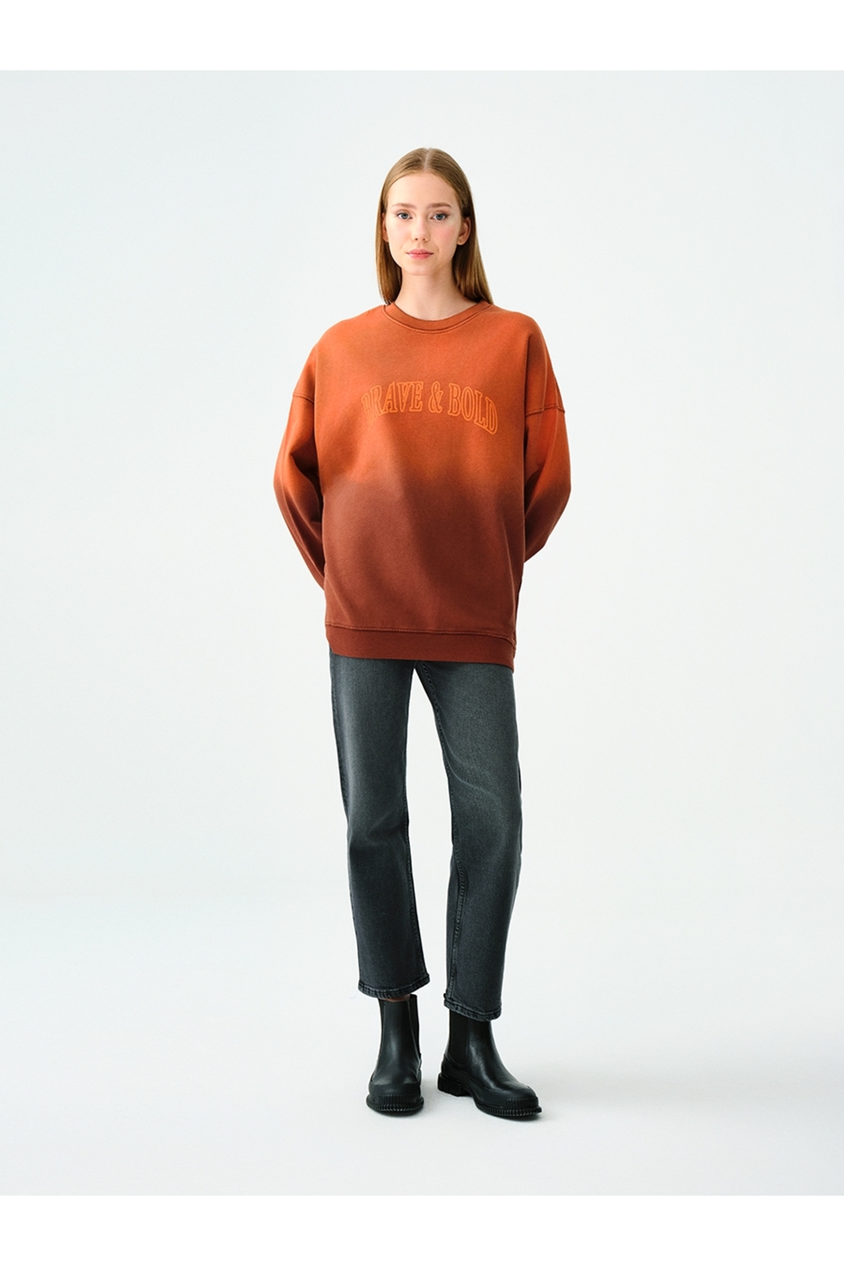 Loft  Kahverengi Kadın Sweatsirt LF2036800 - Görsel 2