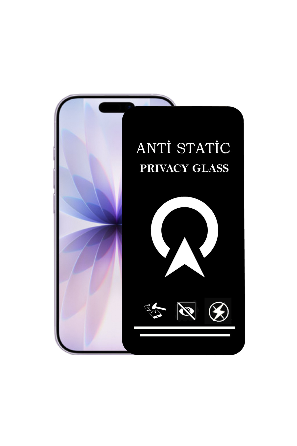 Apple iPhone 17 ile Uyumlu Tam Kaplayan Anti Statik Görünmez Safir Ekran Koruyucu Hayalet Cam