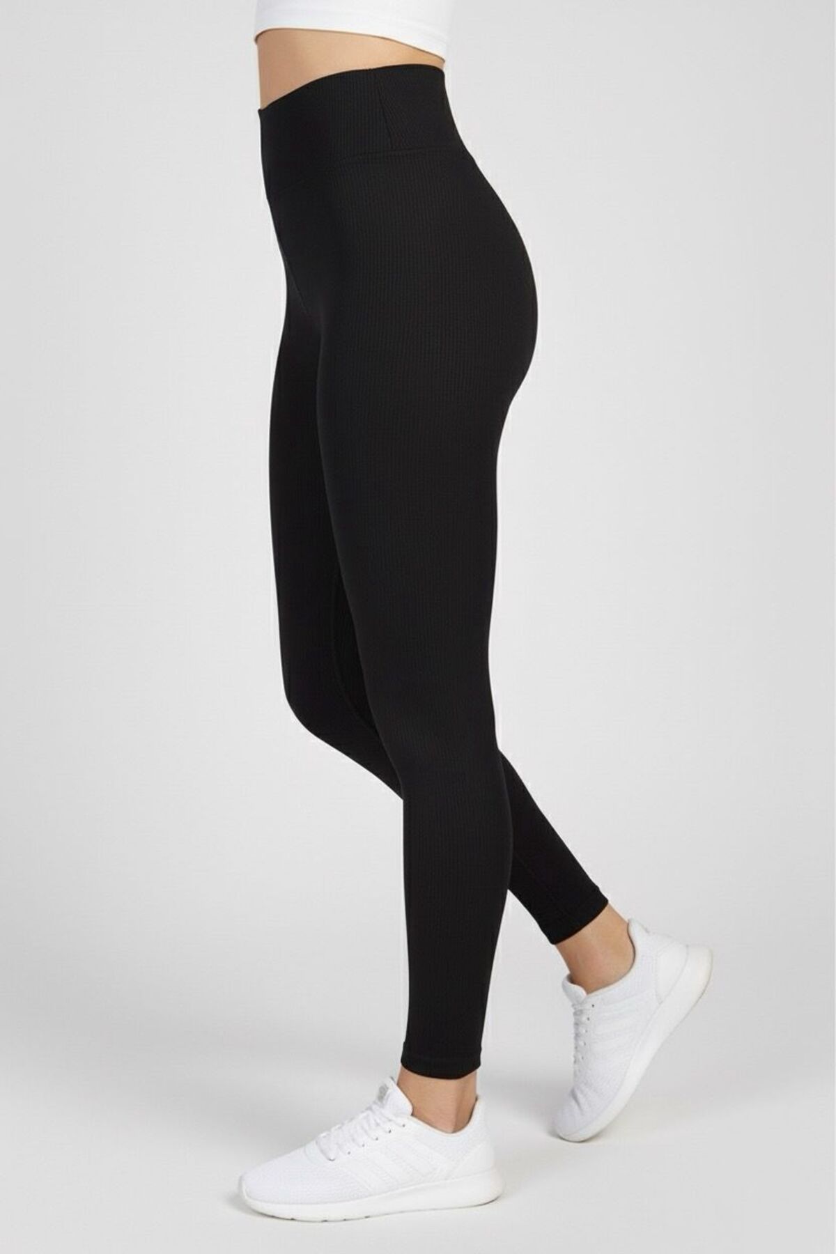 NOLYA MODA  Kadın Yüksek Bel Dikişsiz Spor Tayt - Görsel 3