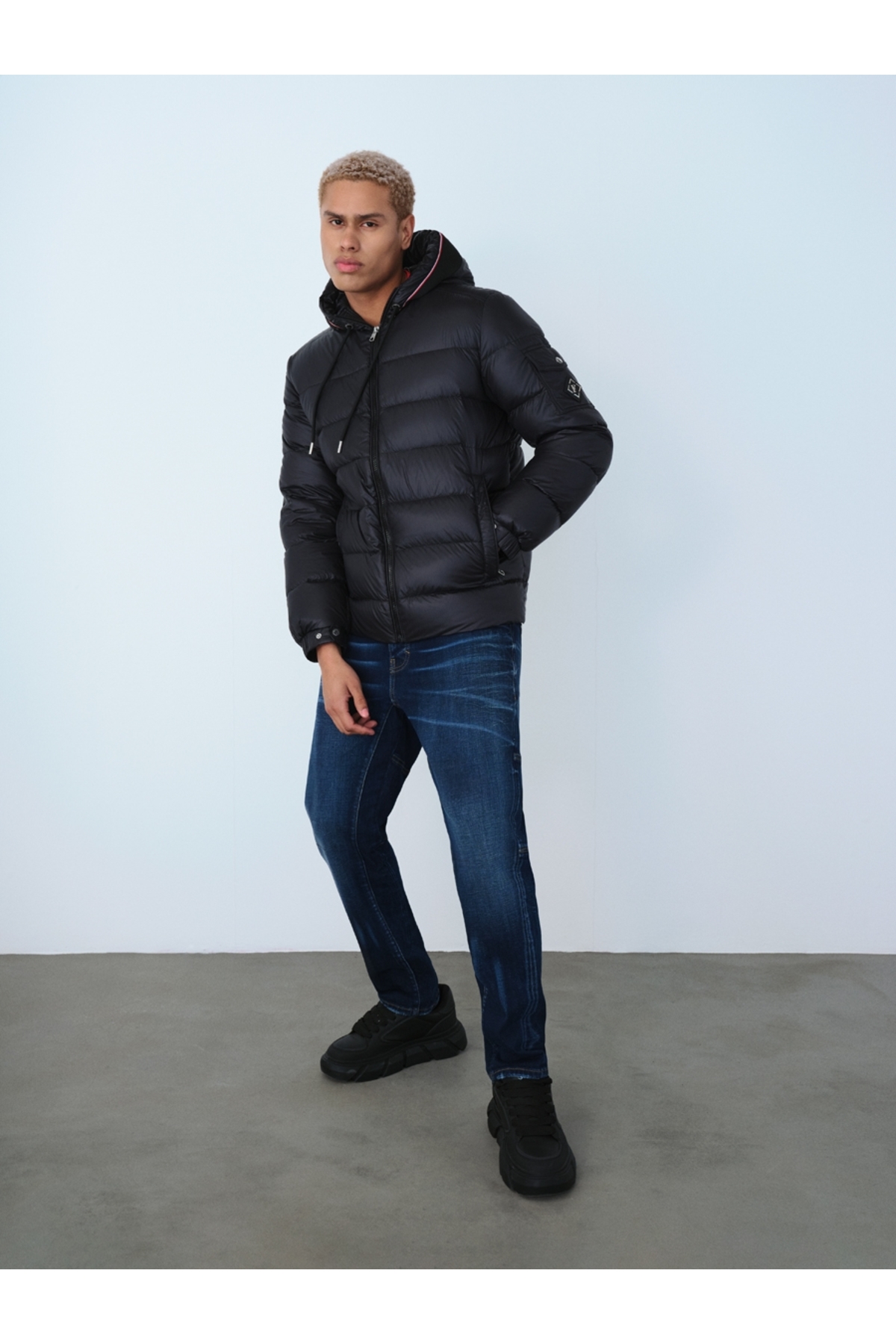 Regular Fit Erkek Mont — مشکی LF2036968_Q1.V1 — تصویر 7 از 8