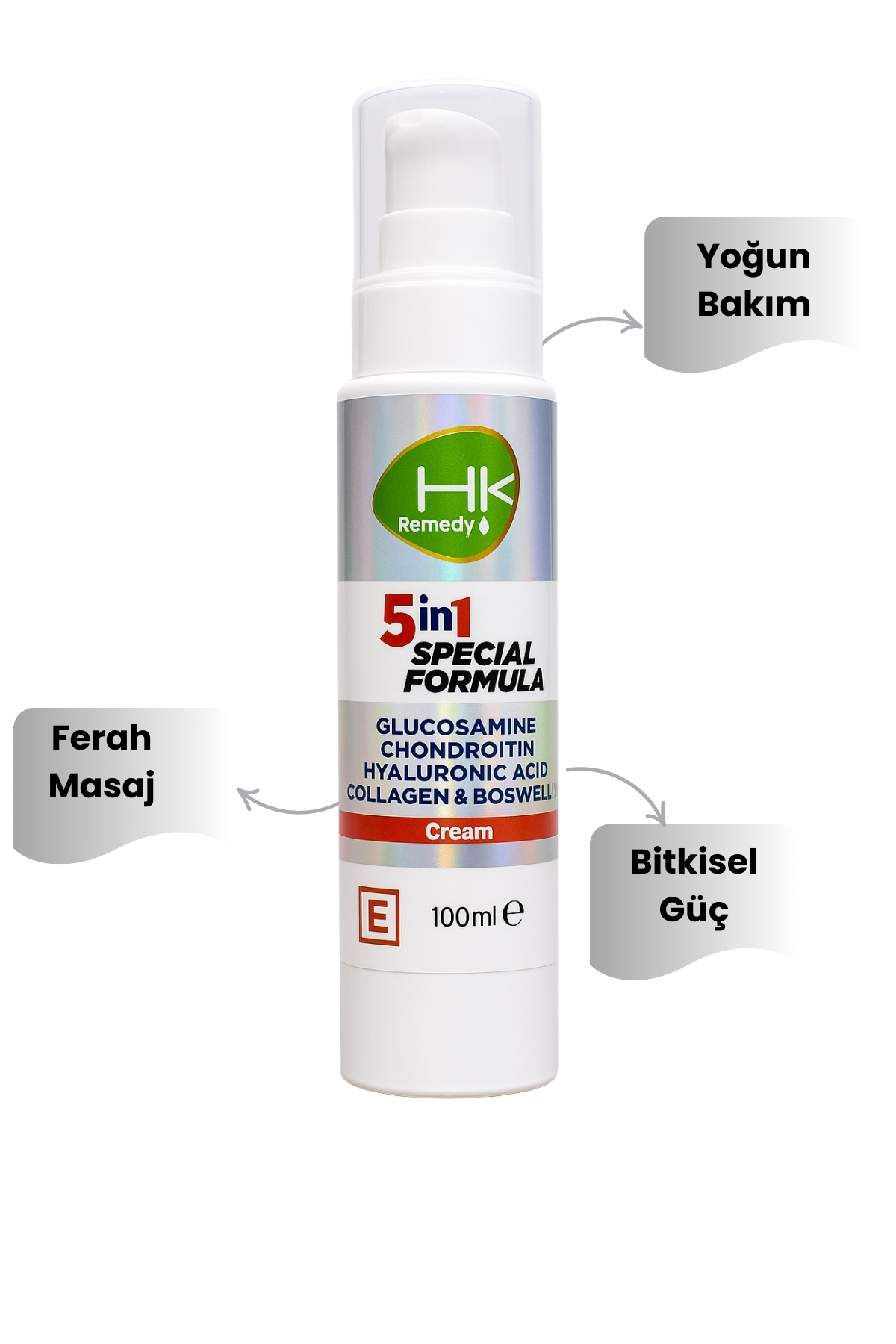 GLUKOZAMİN KREM 5 İN 1 100 ml — GLU100 — تصویر 2 از 6