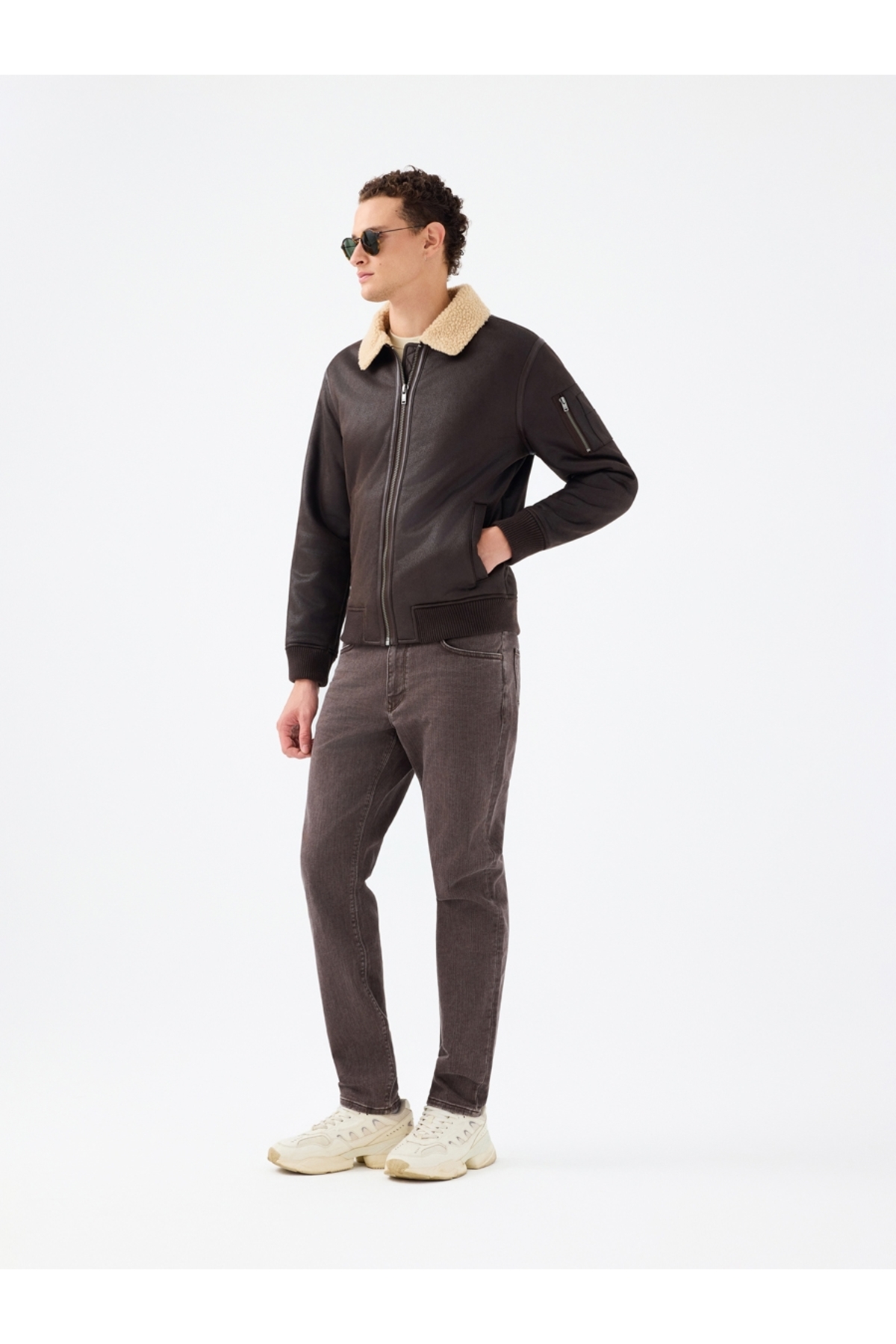 Regular Fit Erkek Mont — قهوه‌ای 25KP69000052 — تصویر 3 از 9