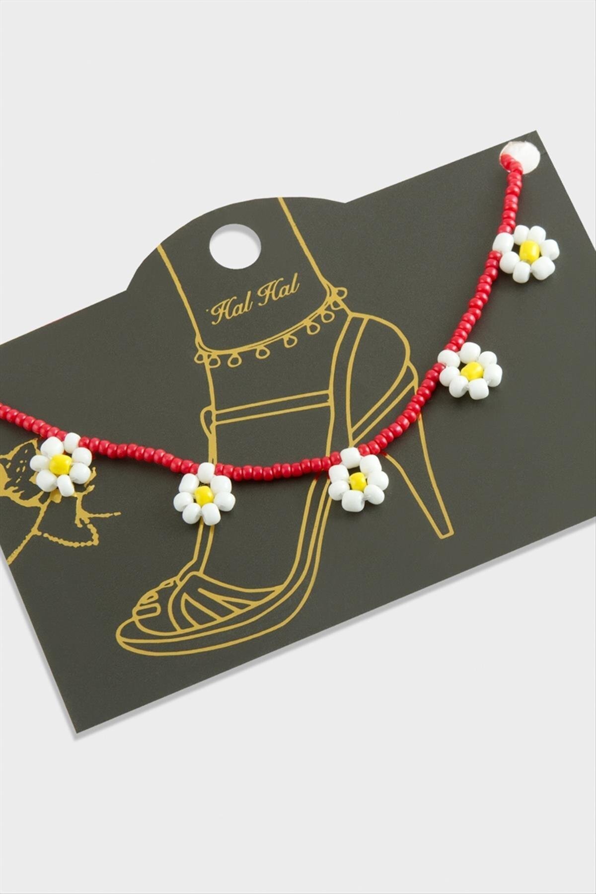 İNLAKECHANDMADE Papatya Kum Boncuk Halhal