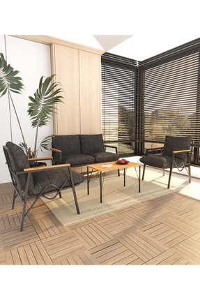 DORUK HOME Balkon, Bahçe, Cafe, Metal Koltuk Takımı, Bahçe Takımı , Çay Seti,...