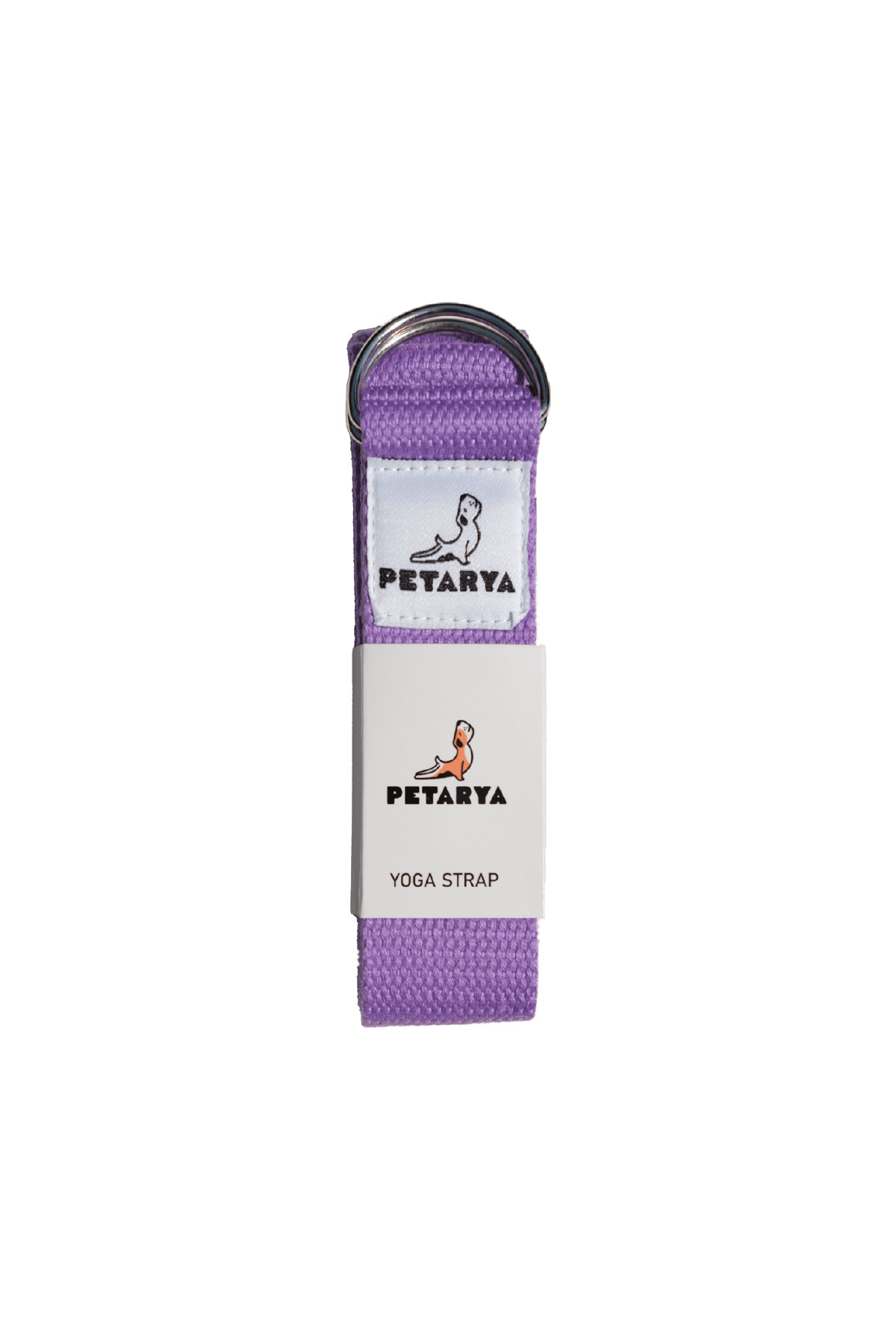 Purple Yoga Belt Cotton Stretch Band Pilates Accessory