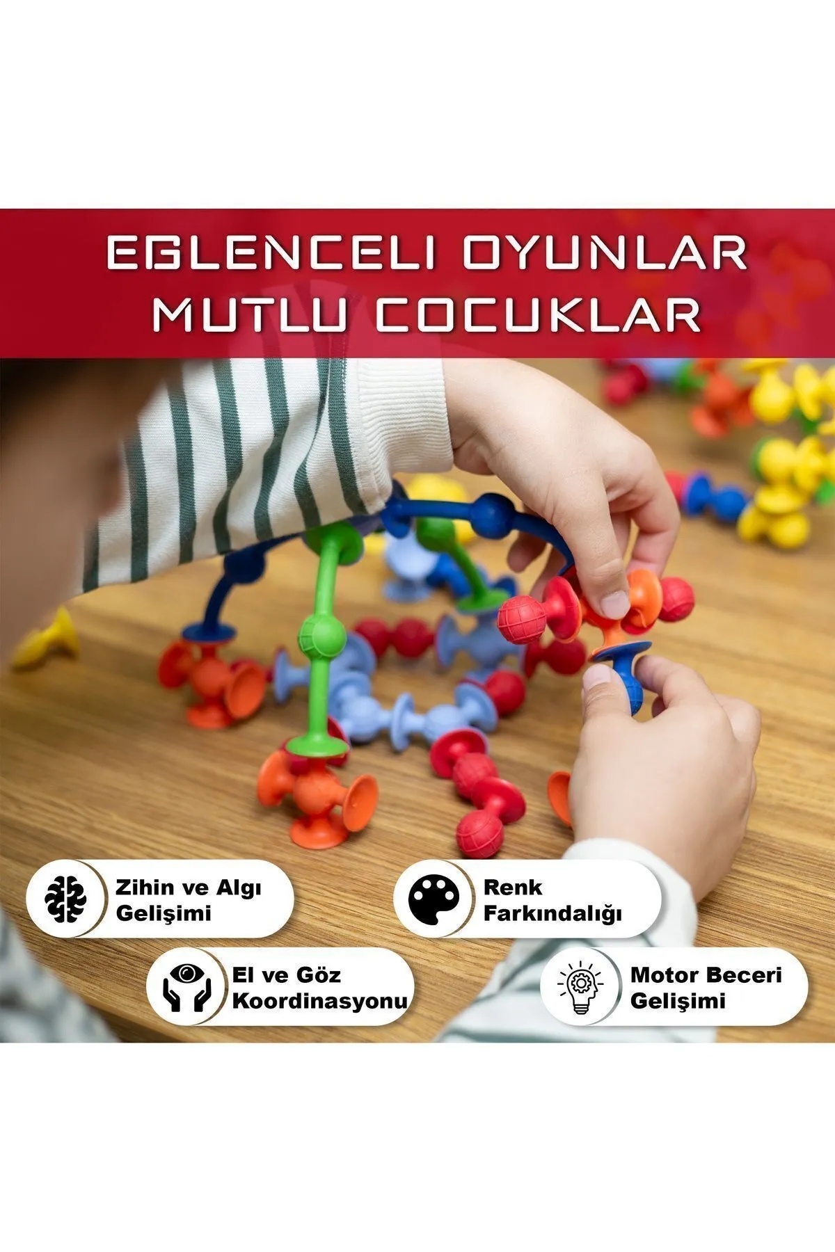Rovexa Vakum Molekül 25 Parça Yapı Taşları Fidget Duyusal Banyo Oyuncak fotoğrafı 6 (önizleme)