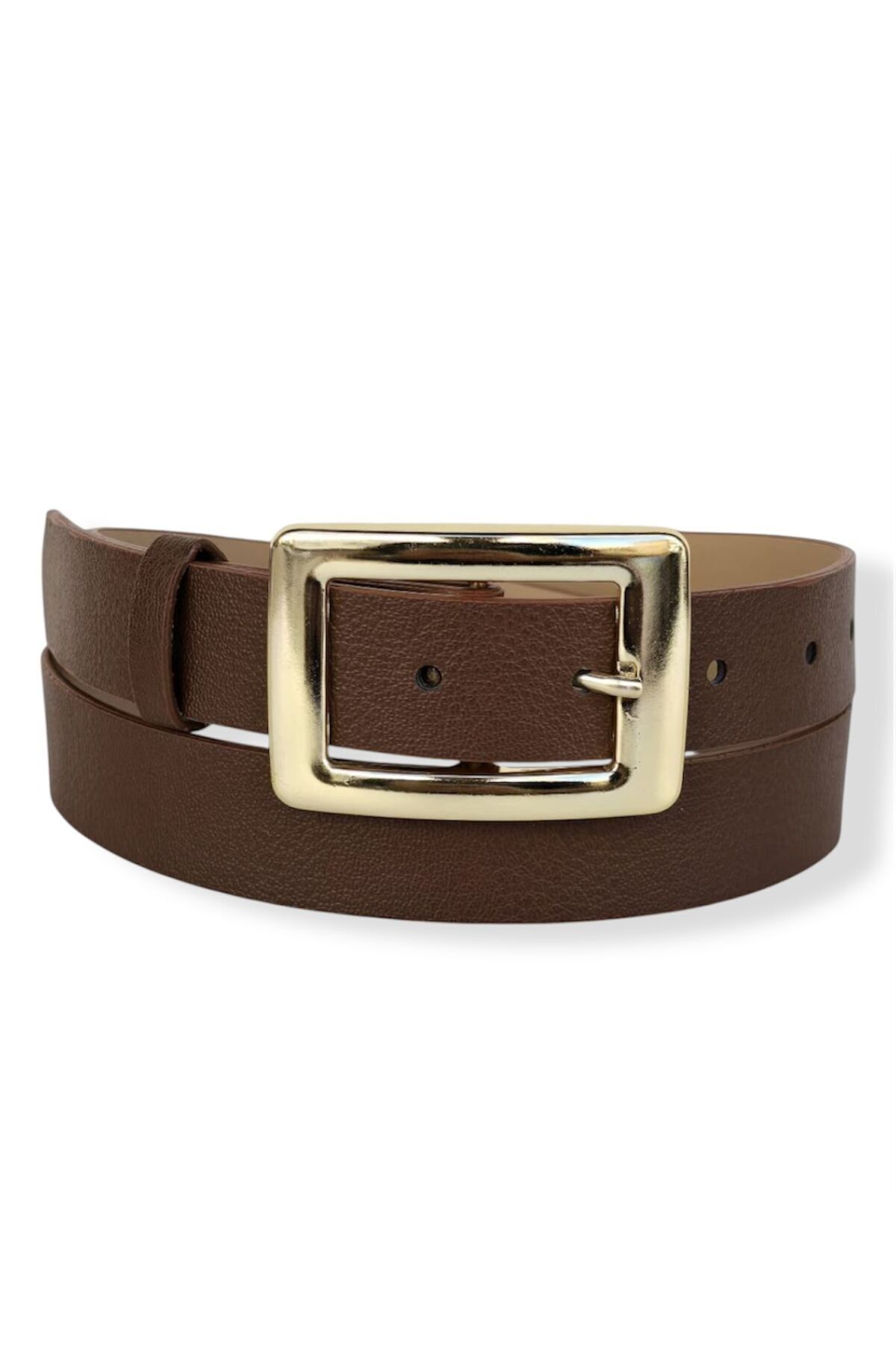 Kemerix  Kadın siyah-taba-kahve Gold Tokalı 3'lü set kemer - Görsel 3