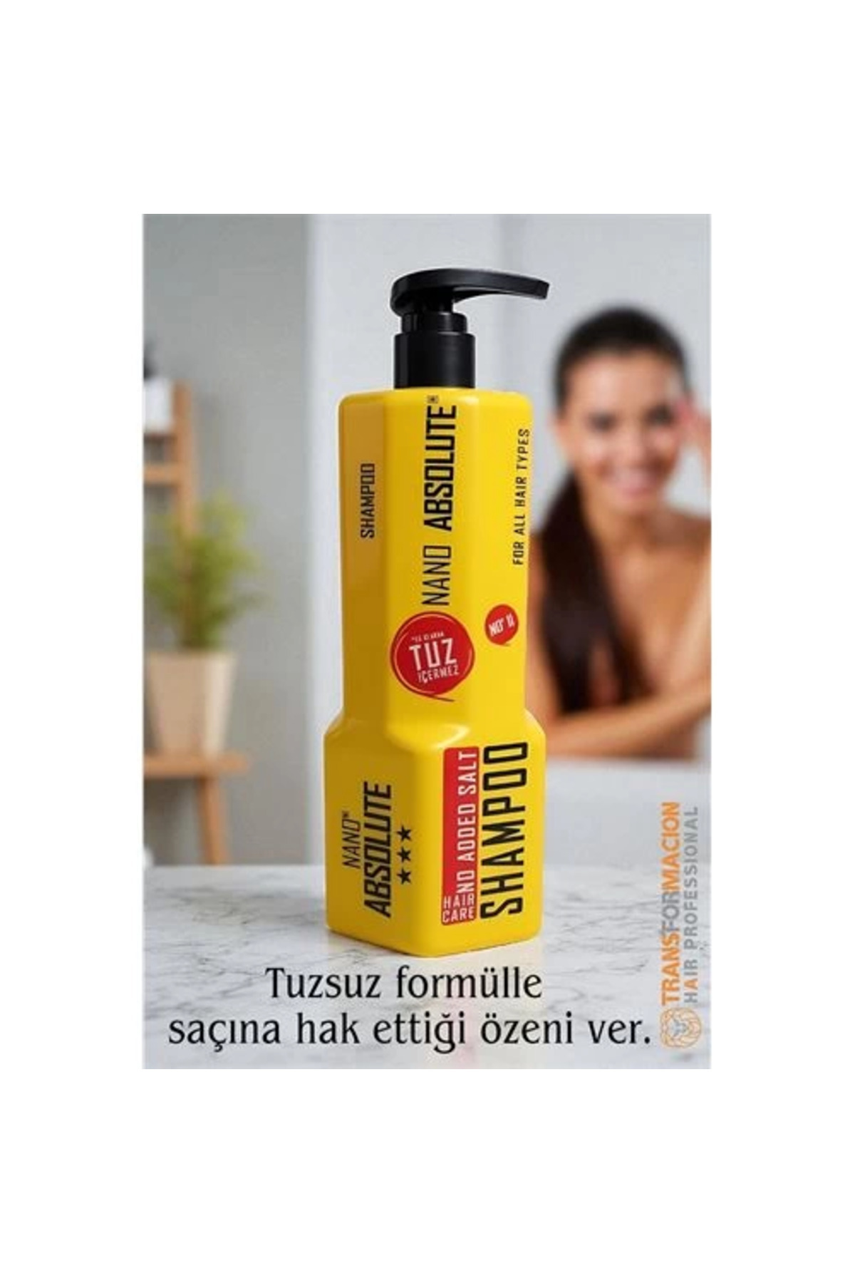 Kuzgun Ticaret BFS Profesyonel Nano Absolute Tuzsuz Şampuan – 1000 ml, Tüm Saç Tipleri