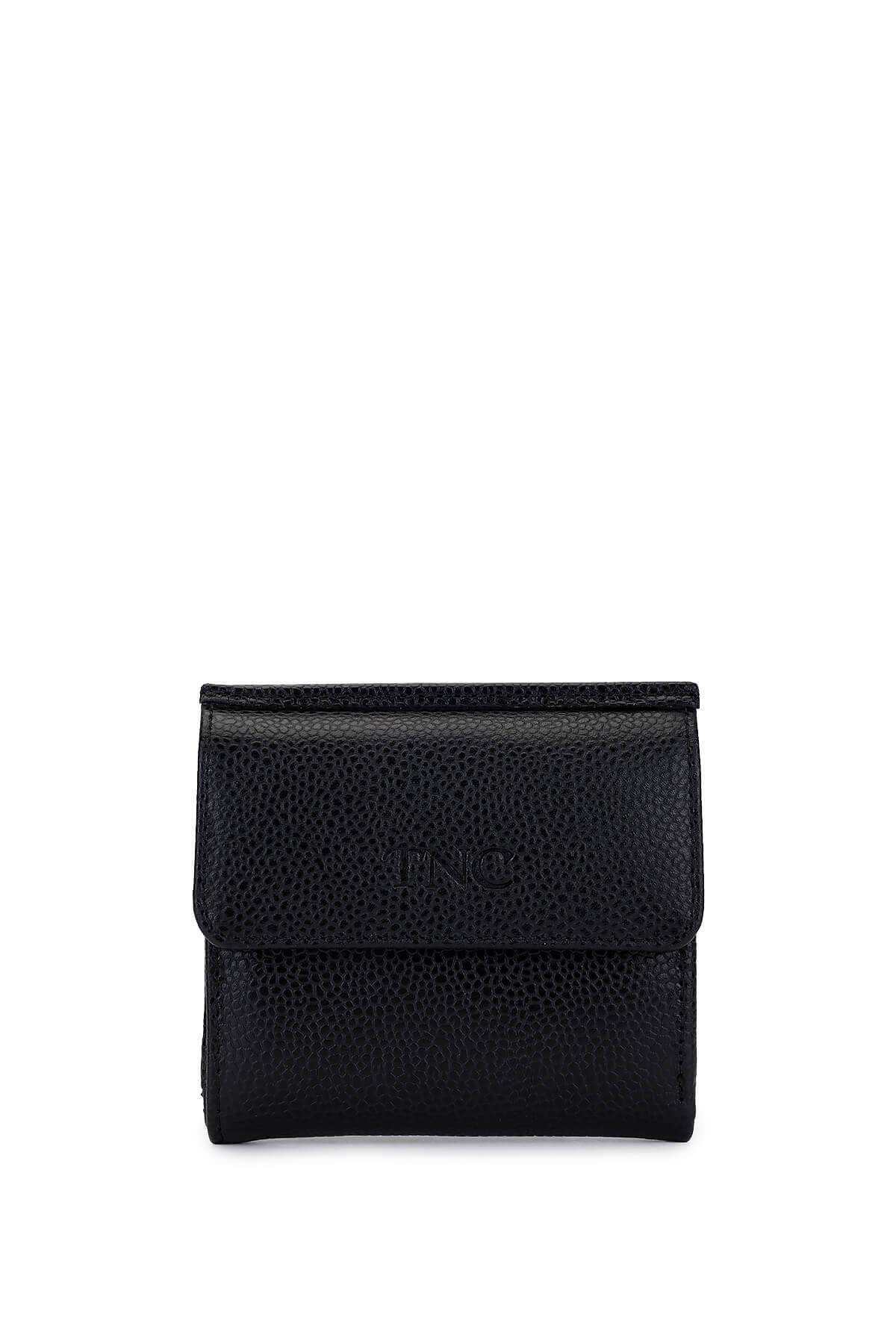 تامر تانجا کیف پول چرم اصل مشکی طرح خاویار یونیسکس