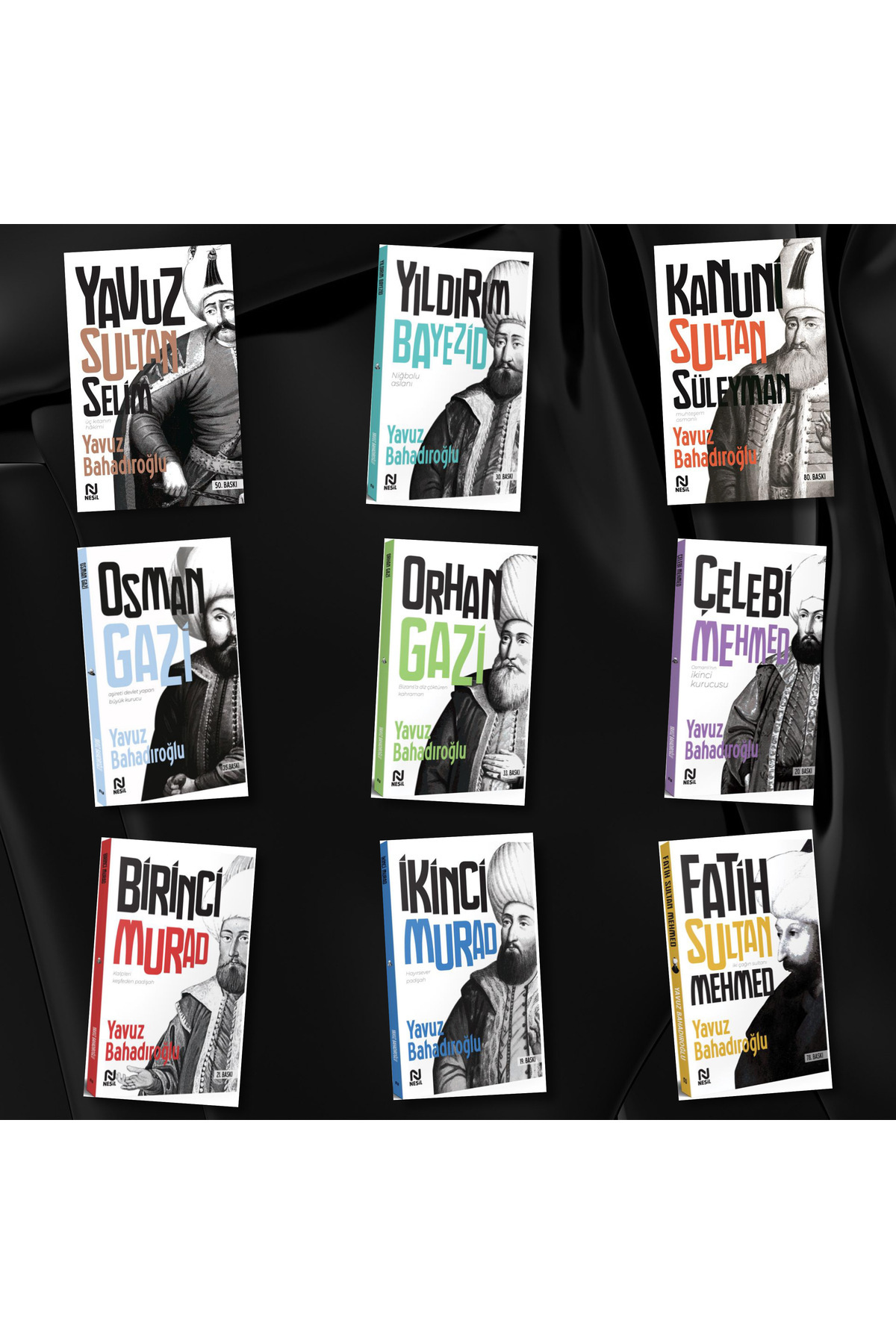 Nesil Yayınları Osmanlı Padişahları 9 Kitaplık Set / Yavuz Bahadıroğlu